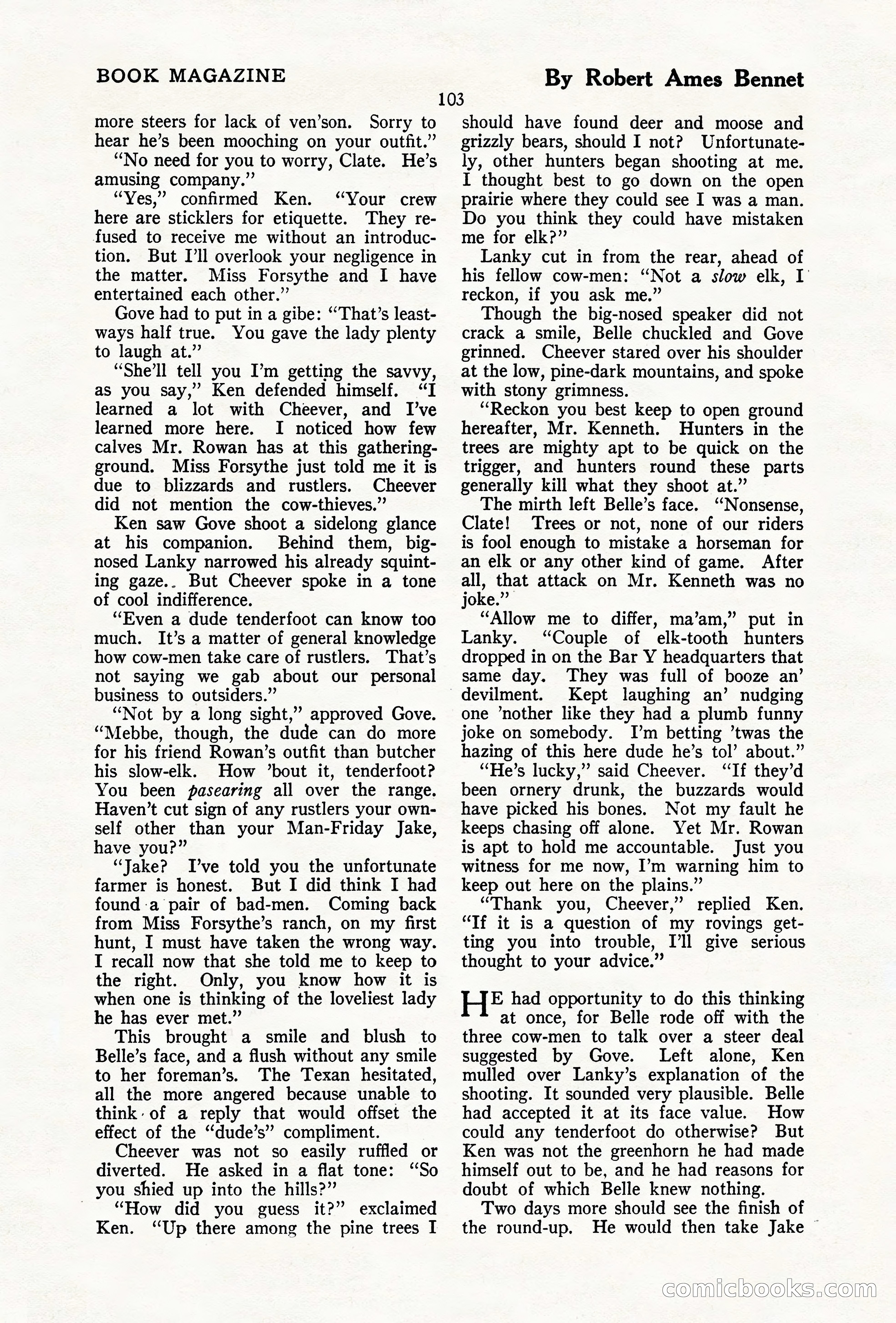 The Illustrated Blue Book Magazine, December 1927 — page 105 of 208