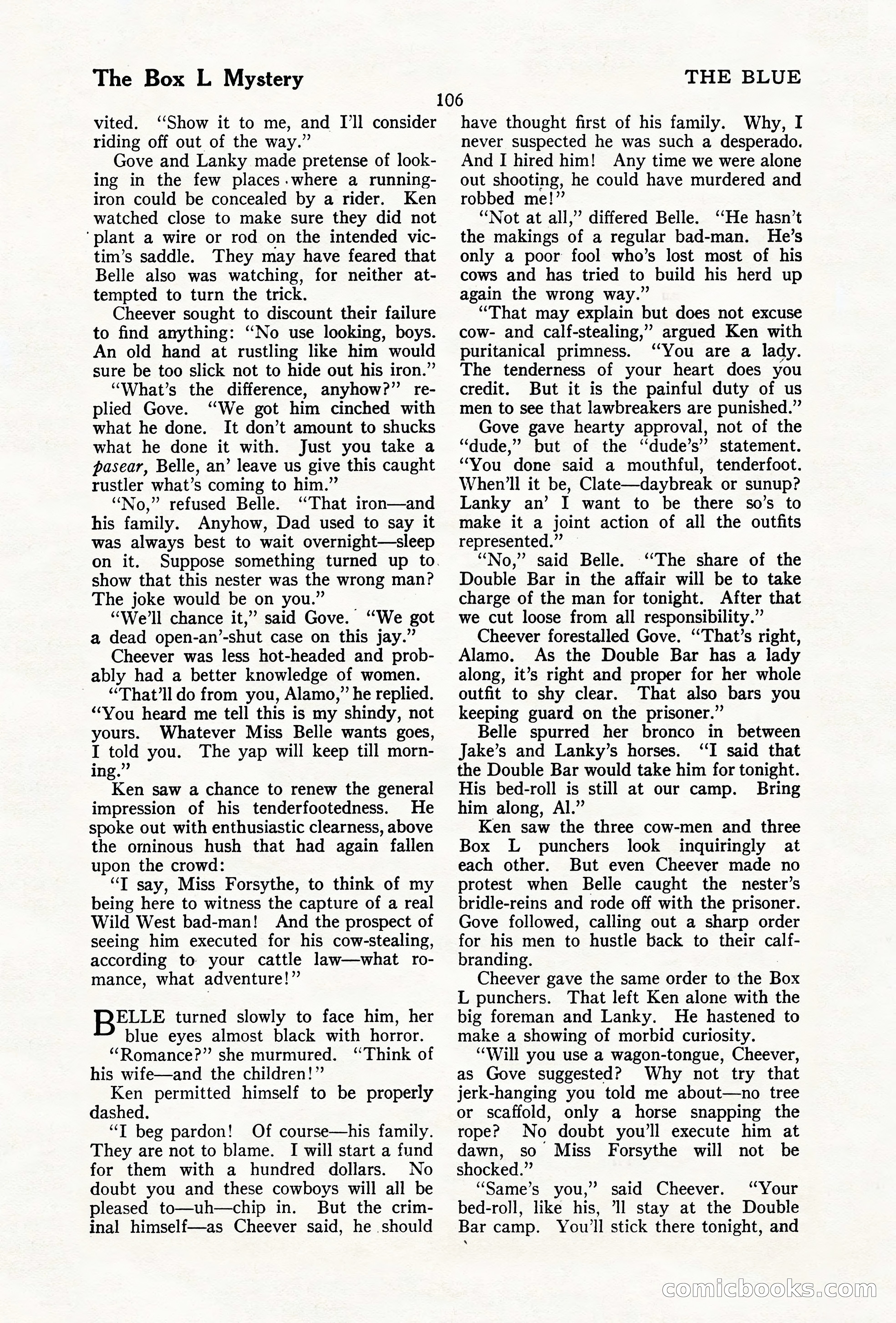 The Illustrated Blue Book Magazine, December 1927 — page 108 of 208