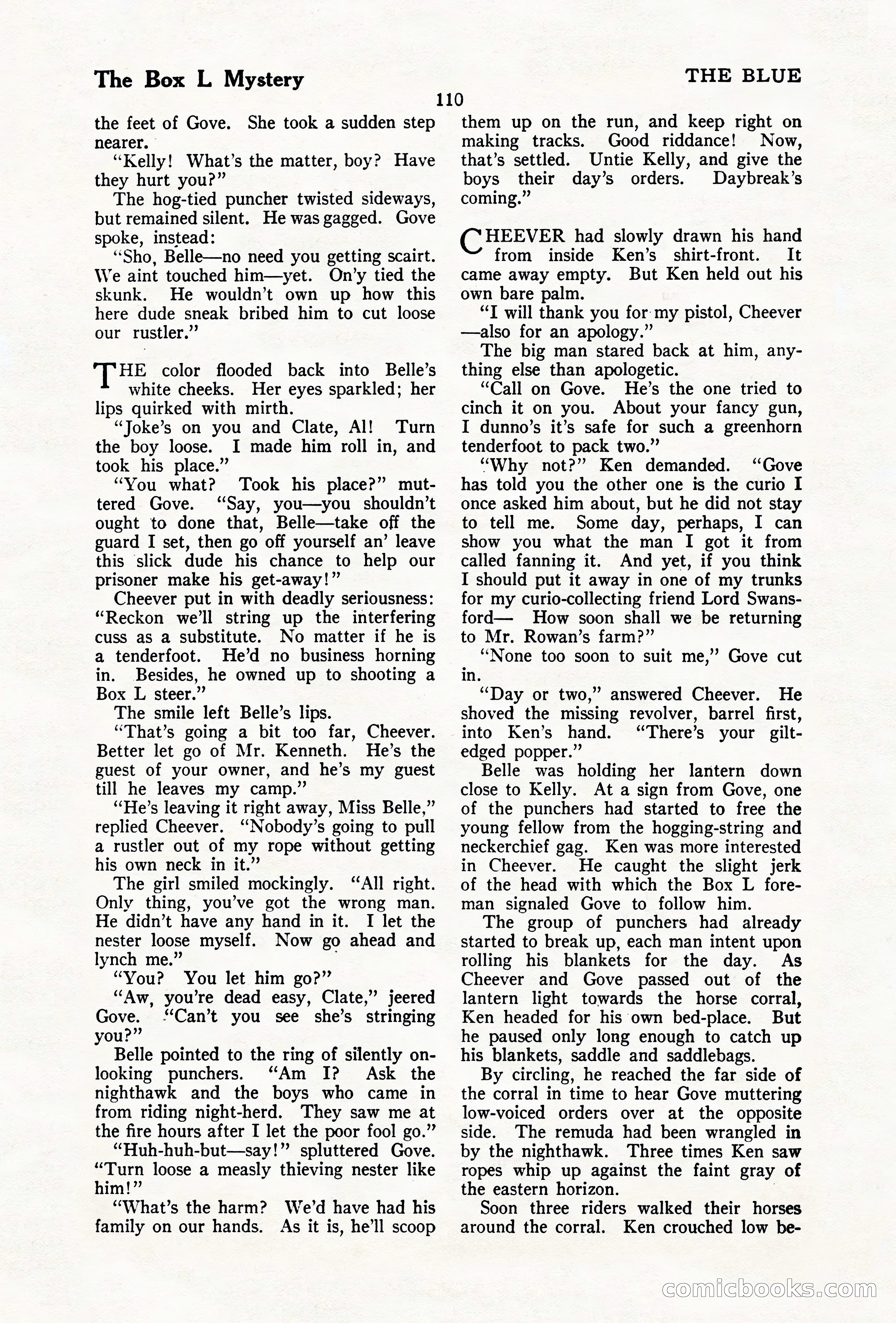 The Illustrated Blue Book Magazine, December 1927 — page 112 of 208