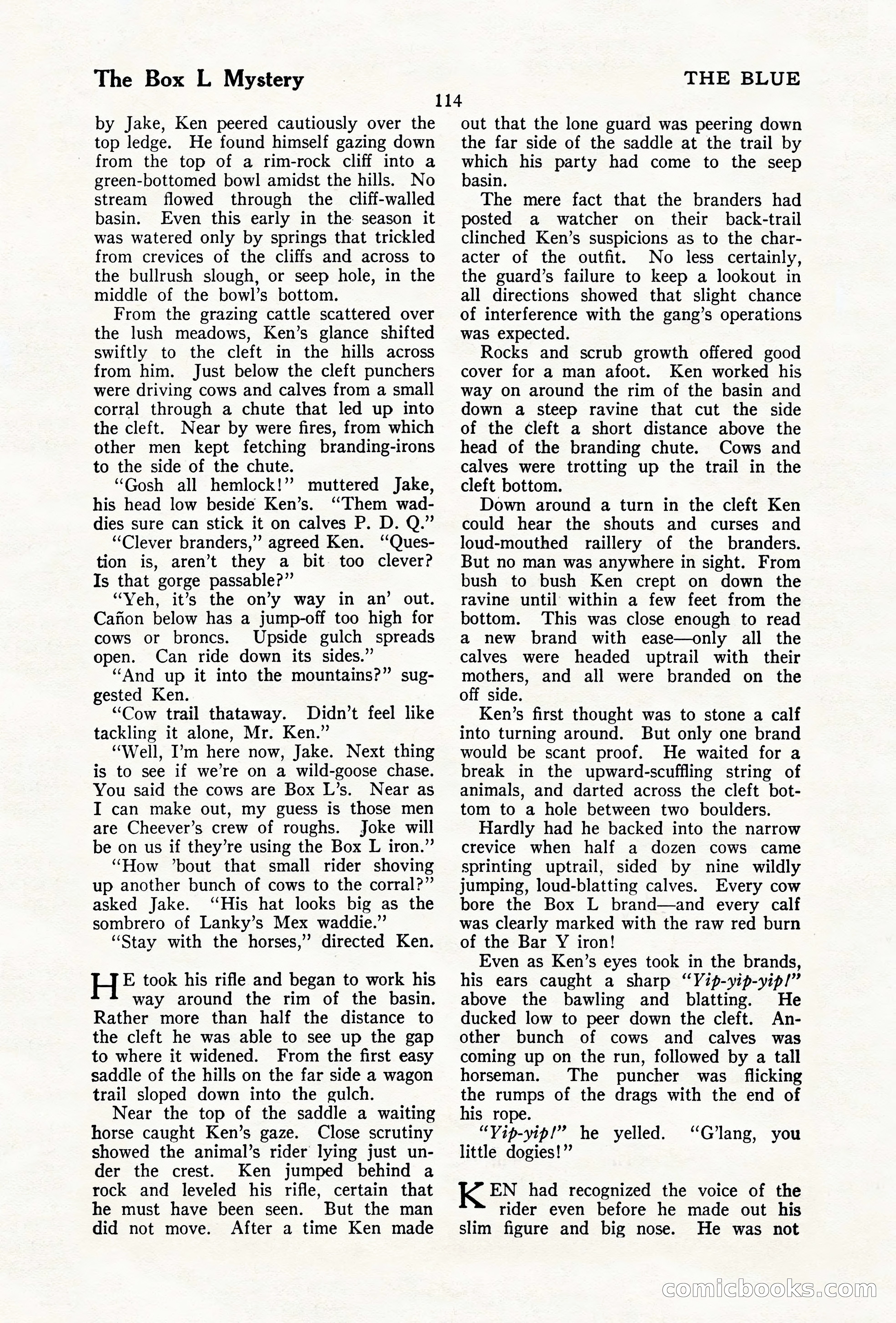 The Illustrated Blue Book Magazine, December 1927 — page 116 of 208