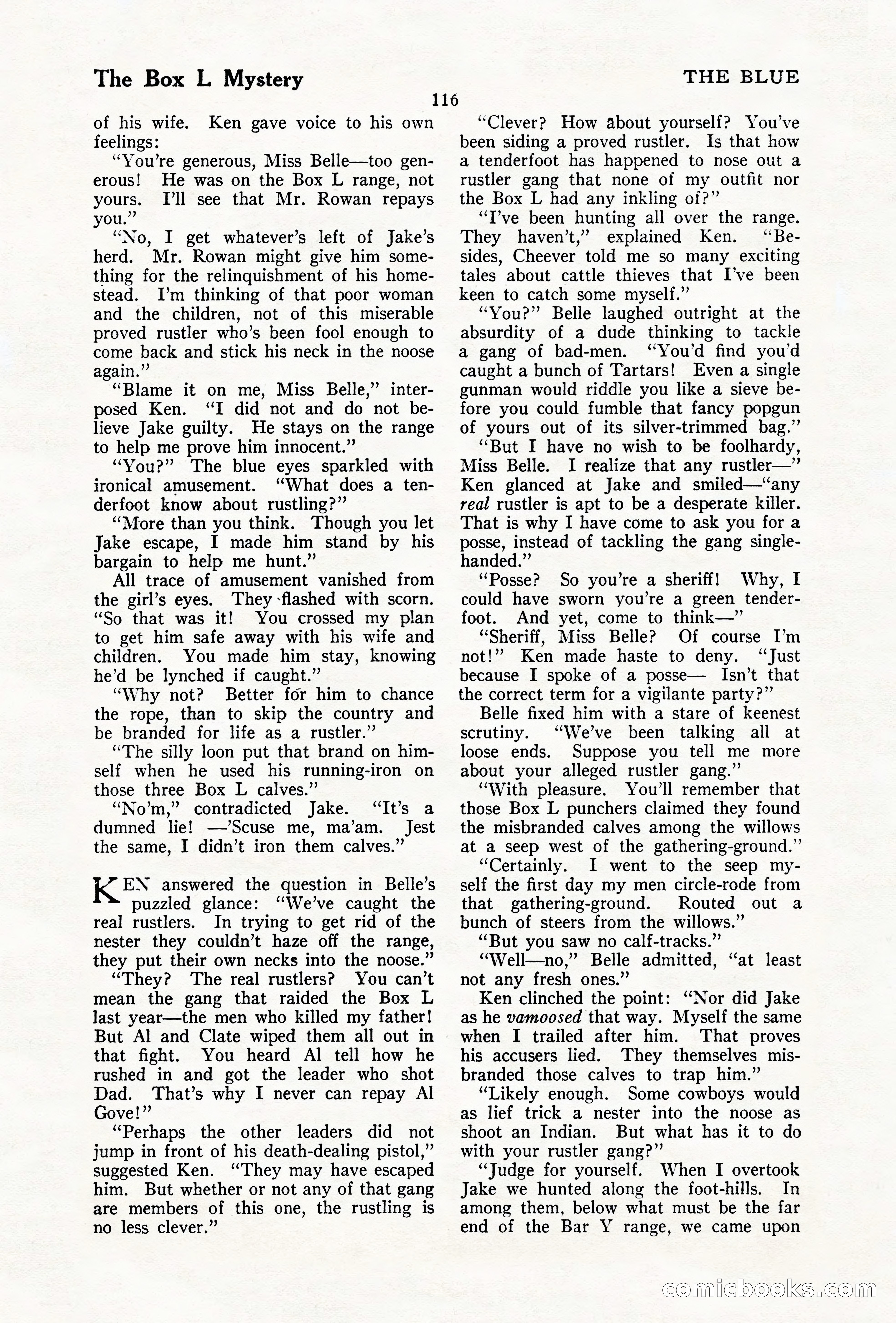 The Illustrated Blue Book Magazine, December 1927 — page 118 of 208