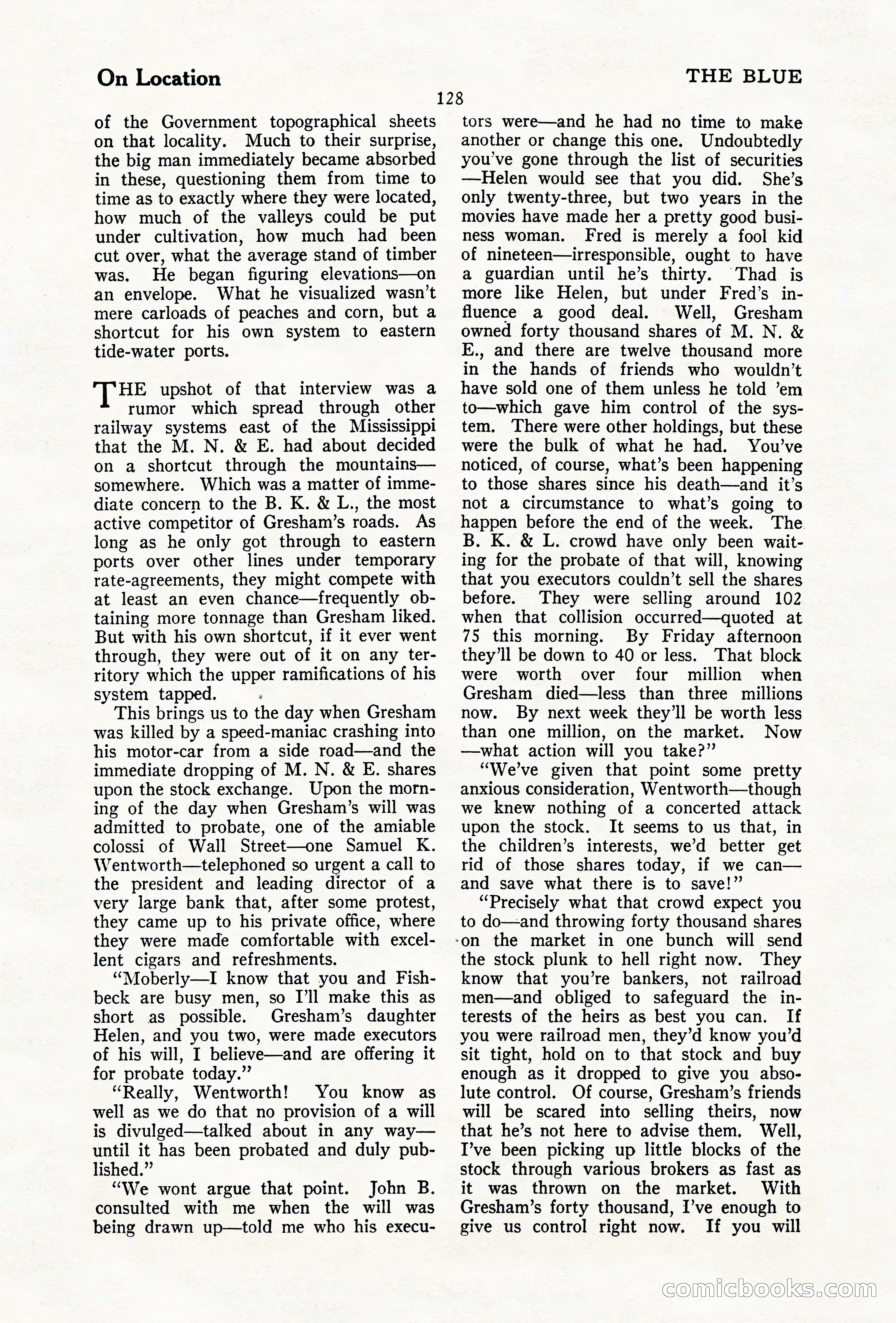 The Illustrated Blue Book Magazine, December 1927 — page 130 of 208