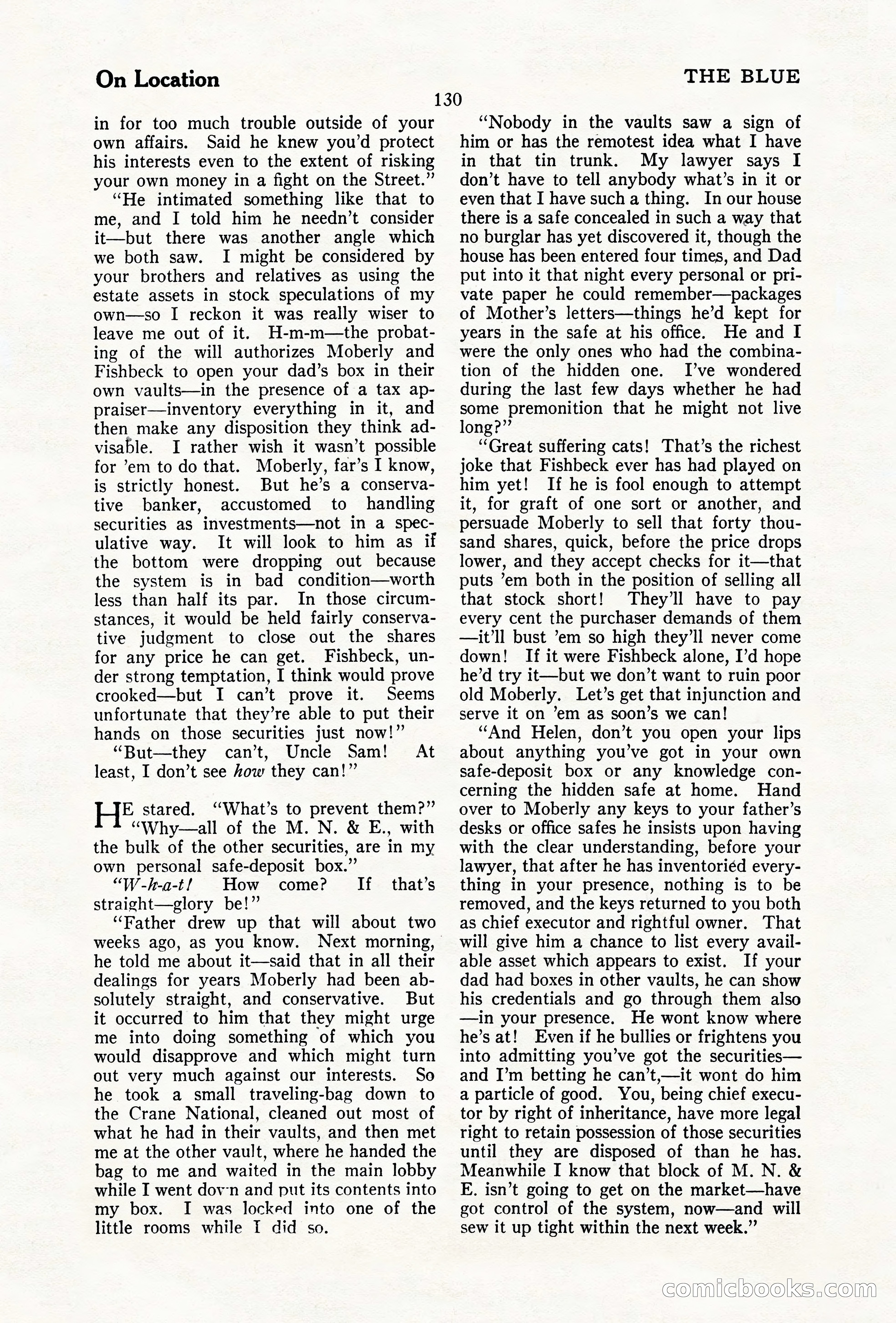The Illustrated Blue Book Magazine, December 1927 — page 132 of 208