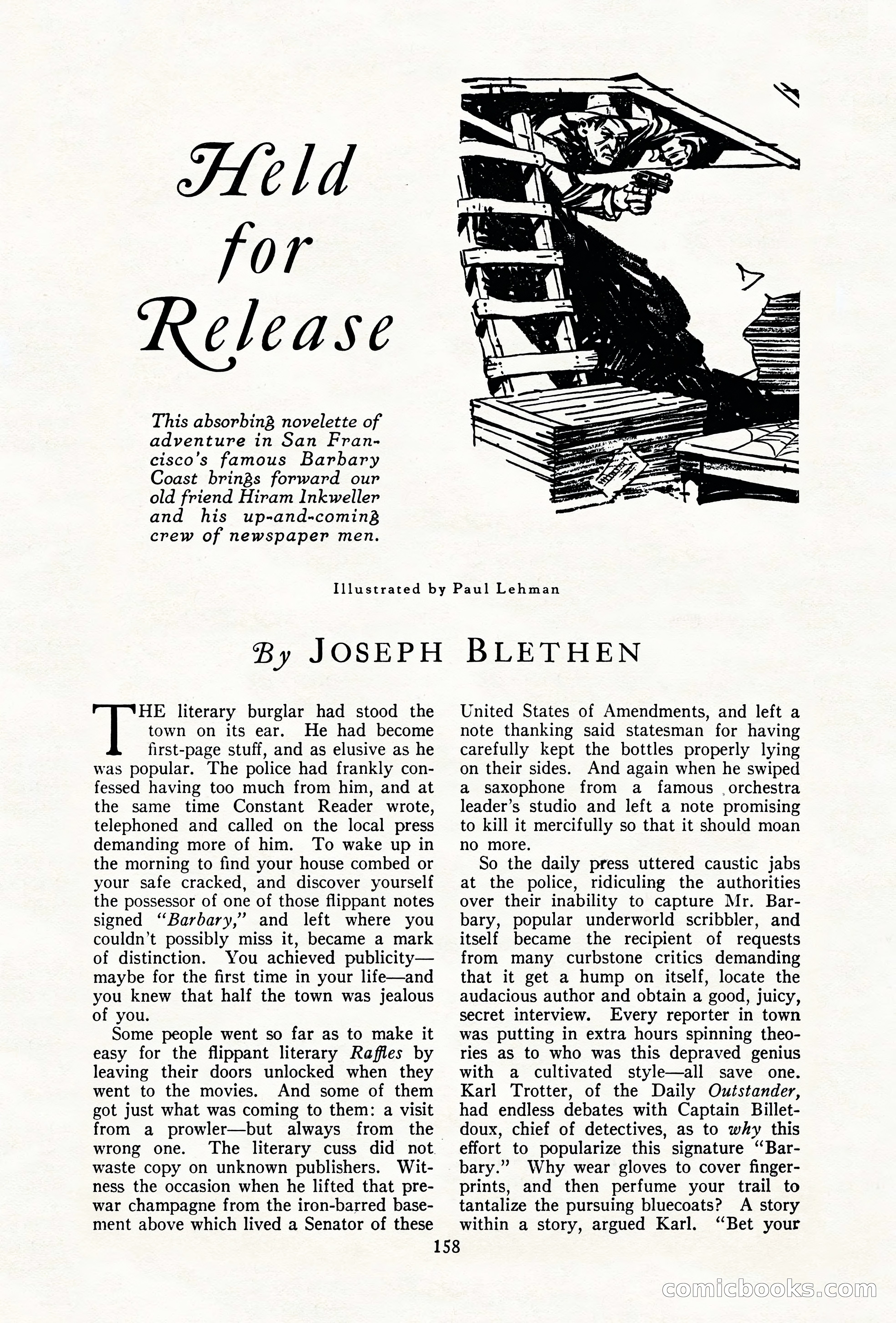 The Illustrated Blue Book Magazine, December 1927 — page 160 of 208