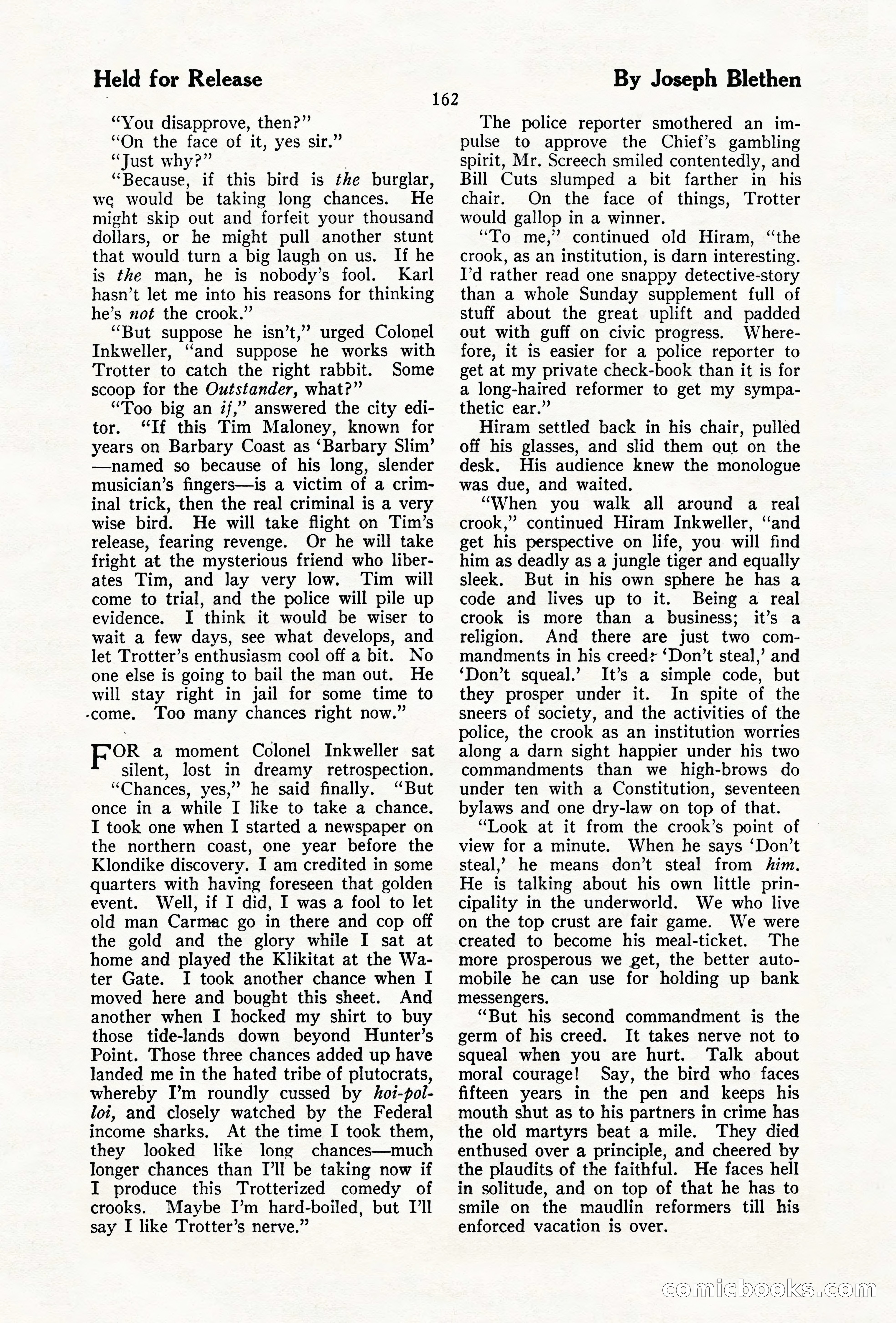 The Illustrated Blue Book Magazine, December 1927 — page 164 of 208