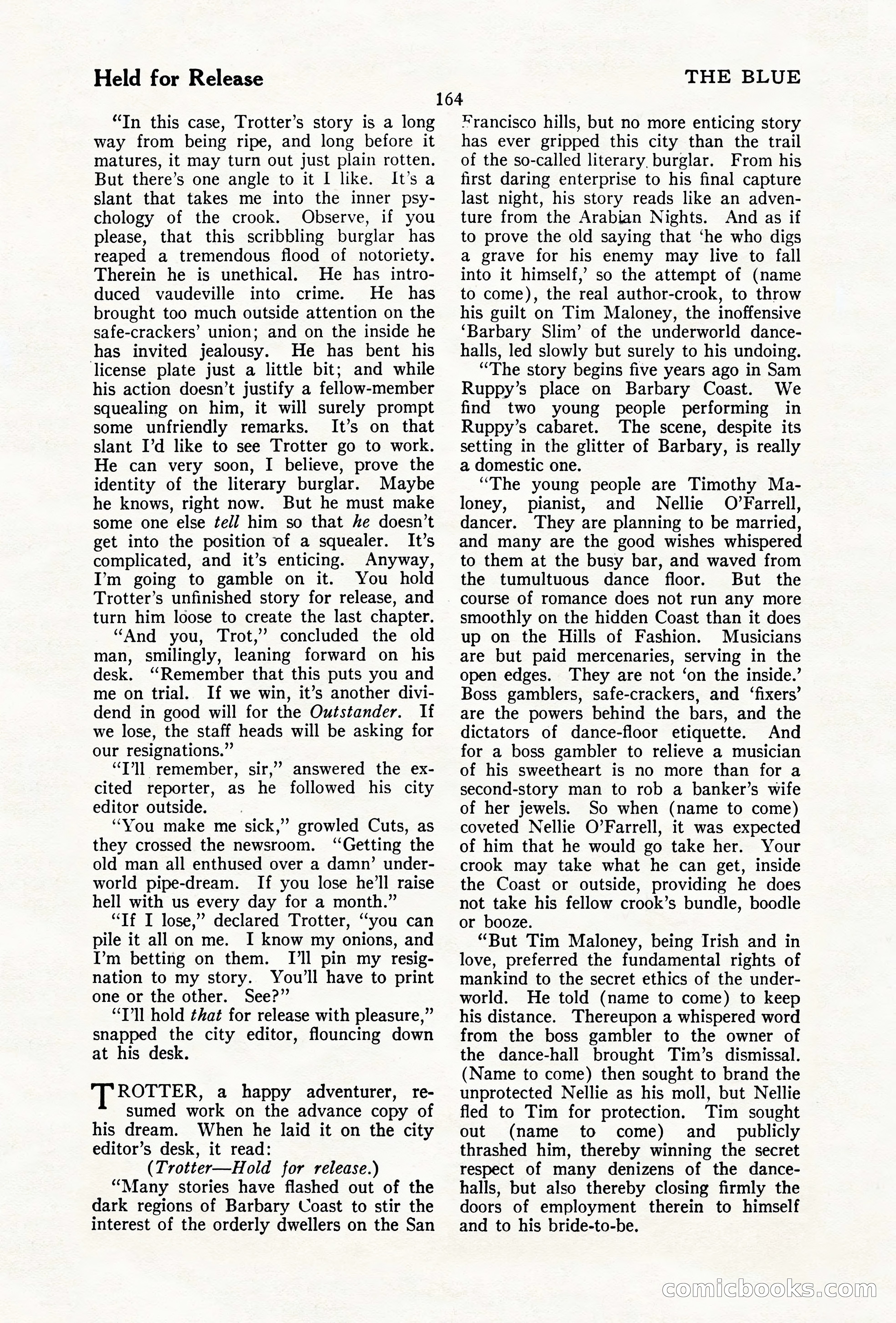 The Illustrated Blue Book Magazine, December 1927 — page 166 of 208