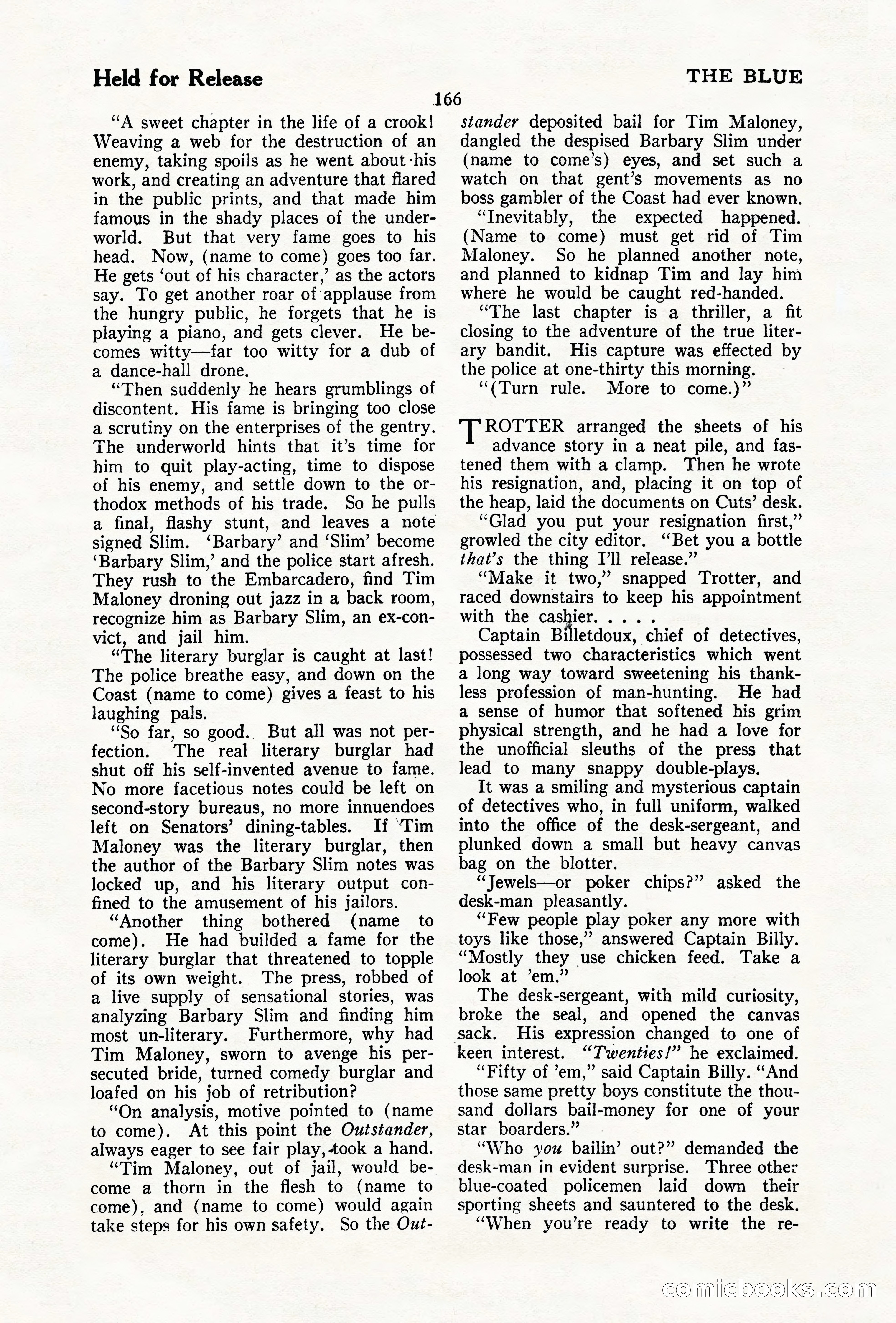 The Illustrated Blue Book Magazine, December 1927 — page 168 of 208