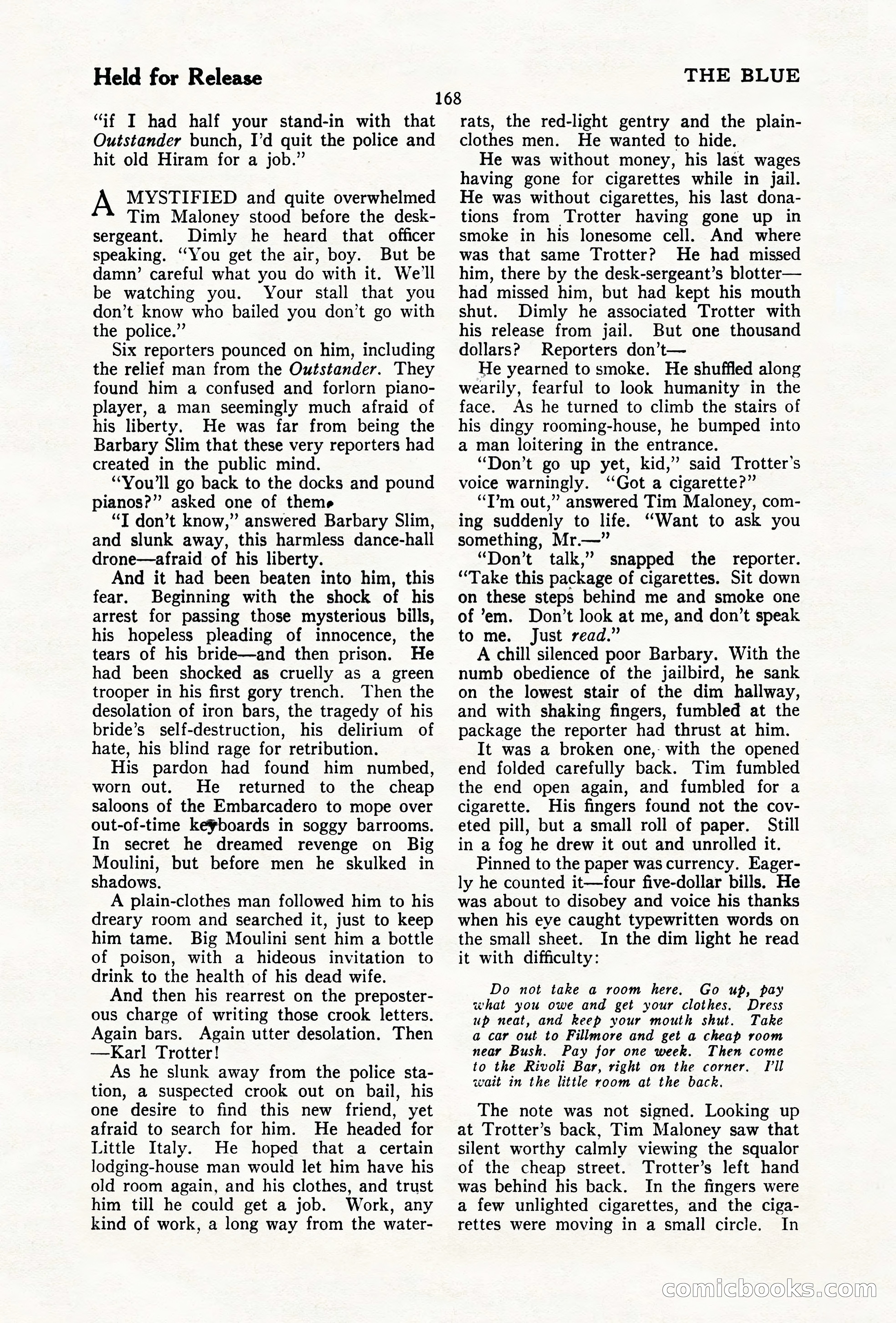 The Illustrated Blue Book Magazine, December 1927 — page 170 of 208