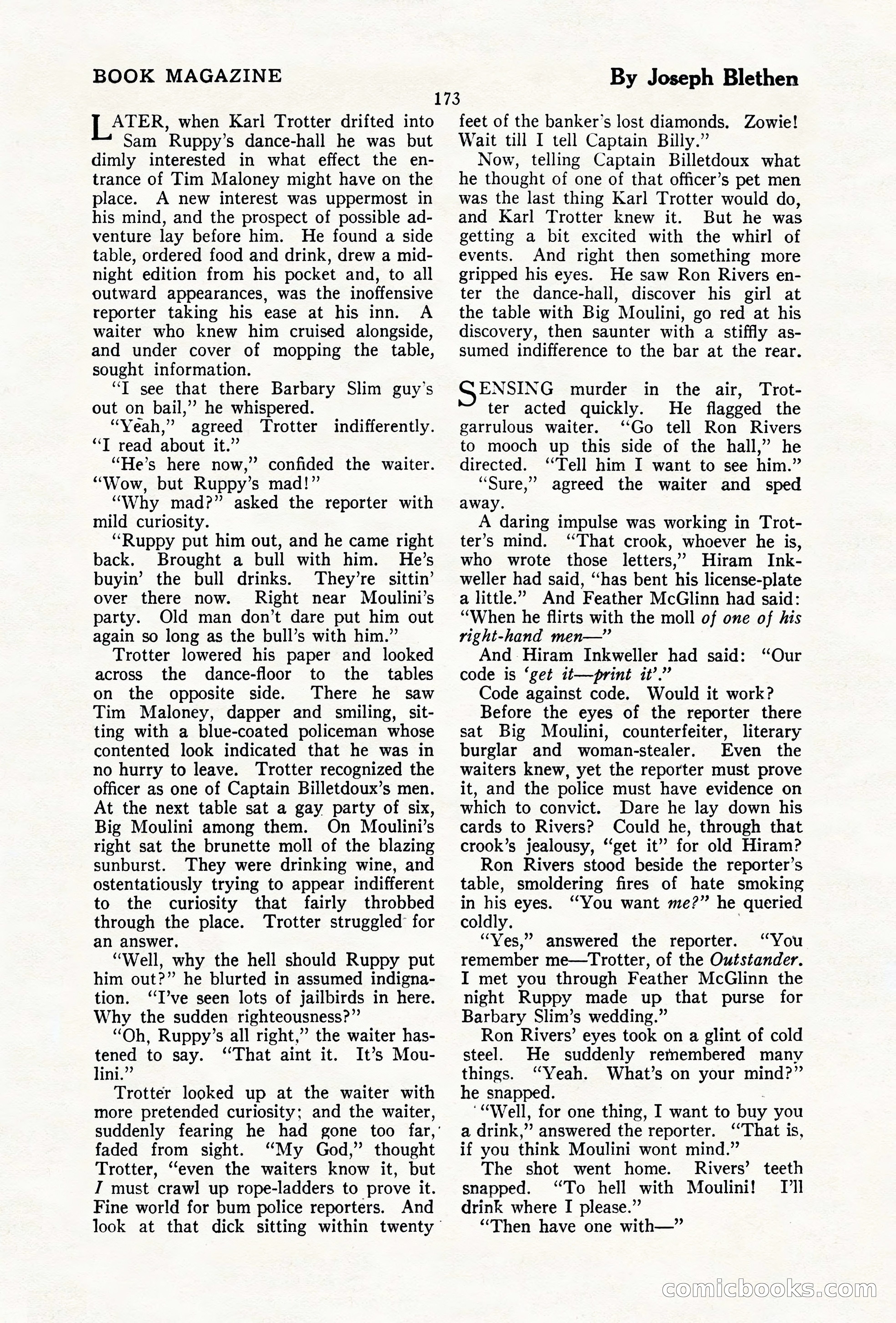 The Illustrated Blue Book Magazine, December 1927 — page 175 of 208