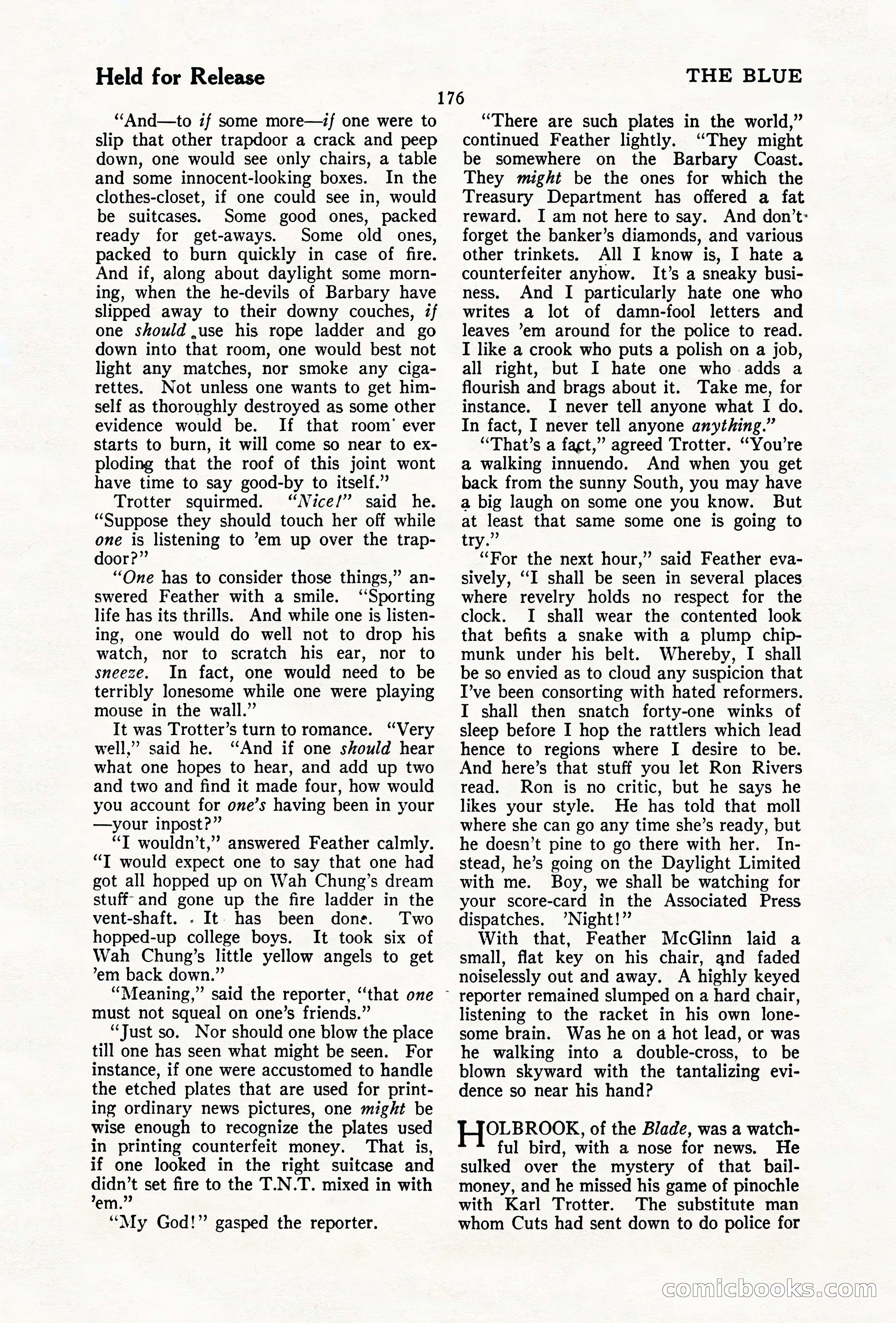 The Illustrated Blue Book Magazine, December 1927 — page 178 of 208
