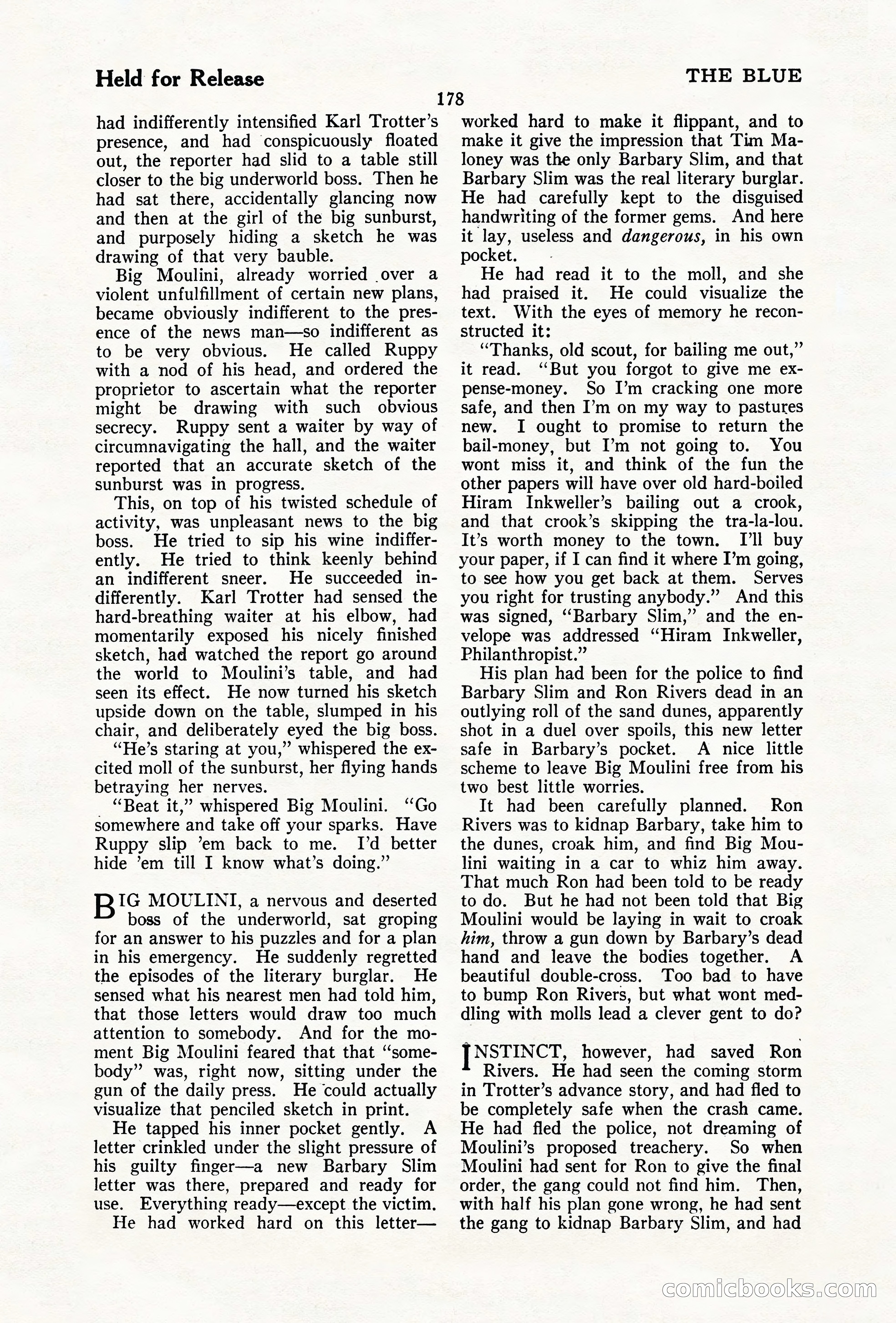 The Illustrated Blue Book Magazine, December 1927 — page 180 of 208