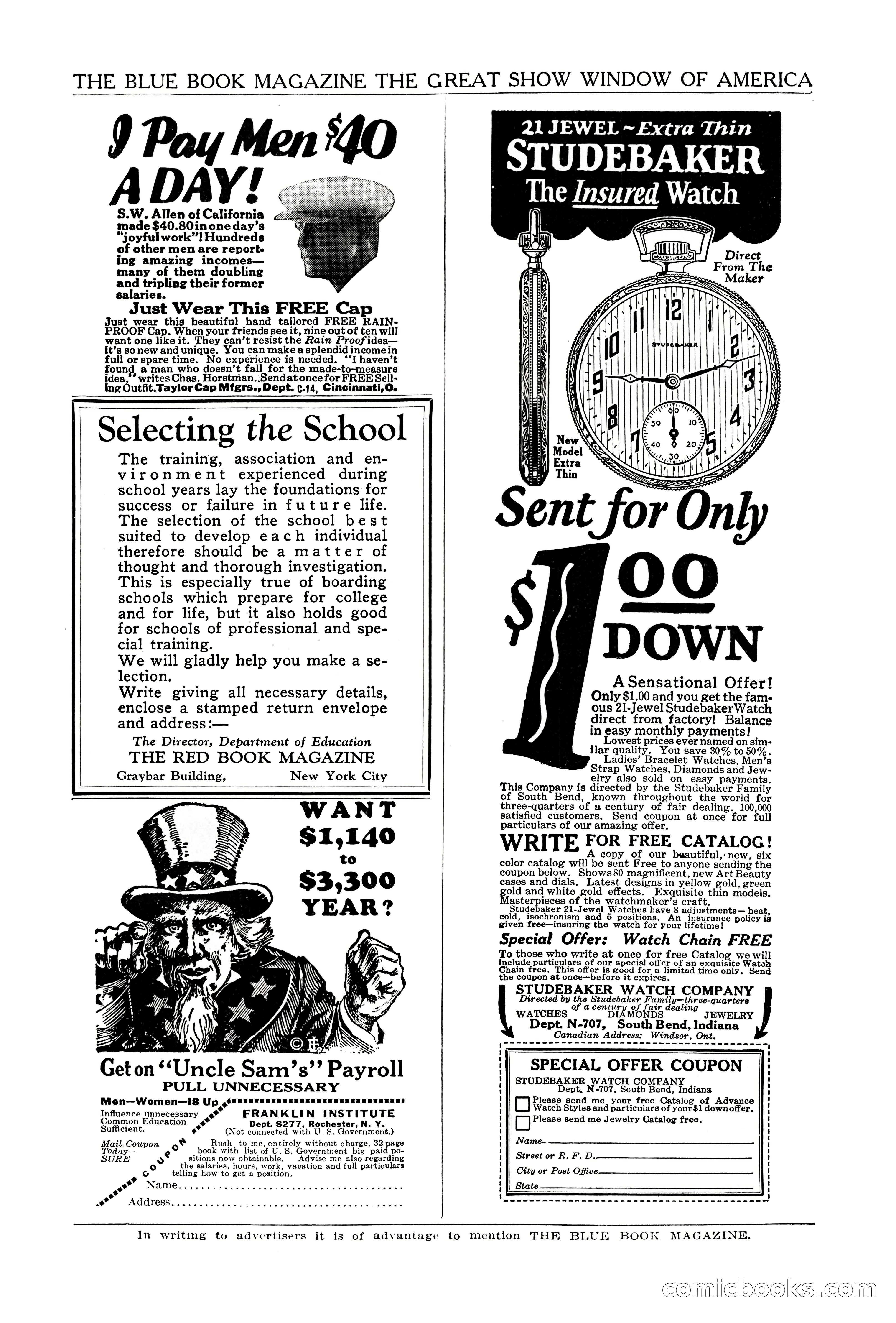 The Illustrated Blue Book Magazine, December 1927 — page 199 of 208