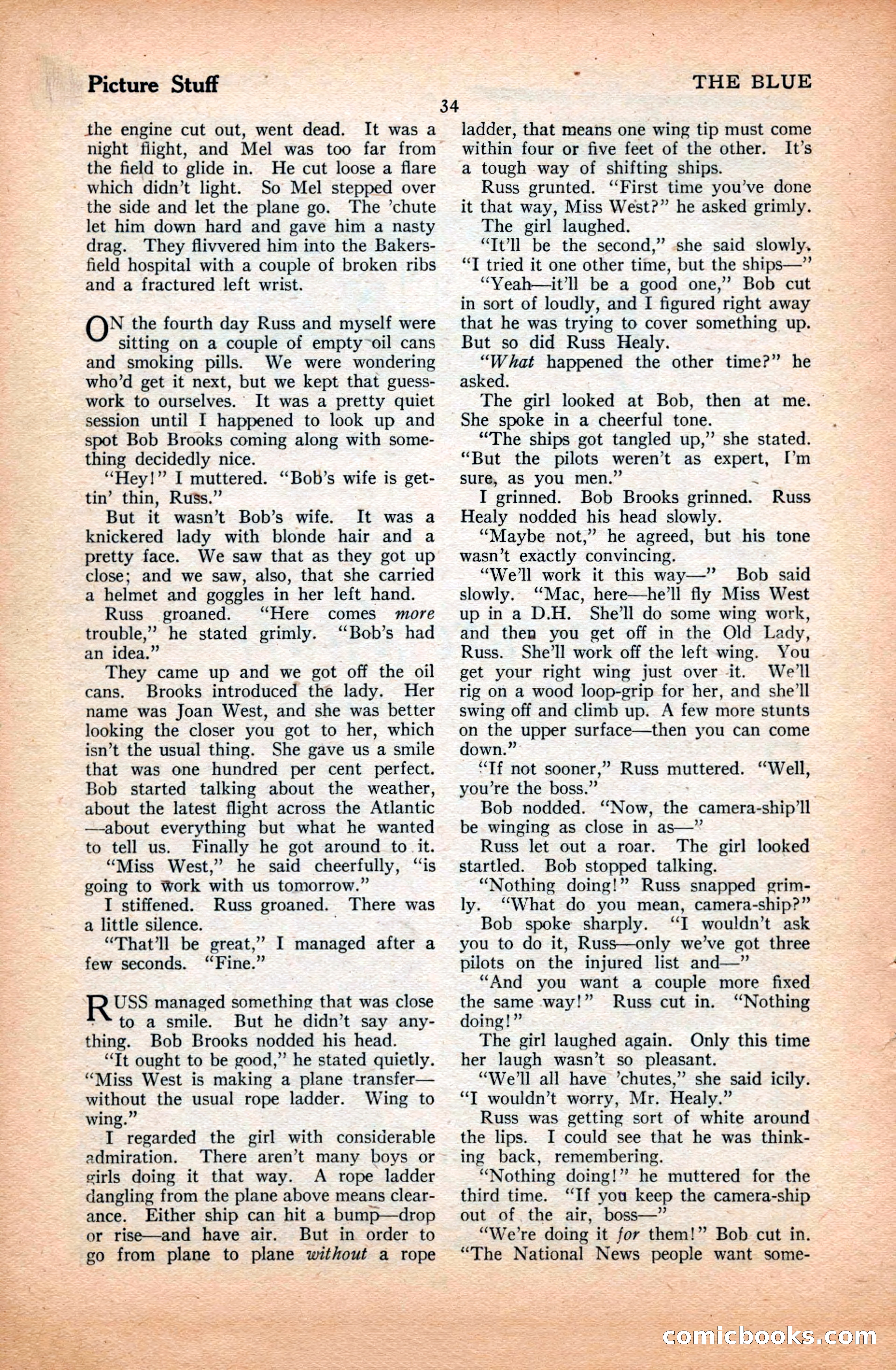 The Illustrated Blue Book Magazine, March 1928 — page 36 of 204