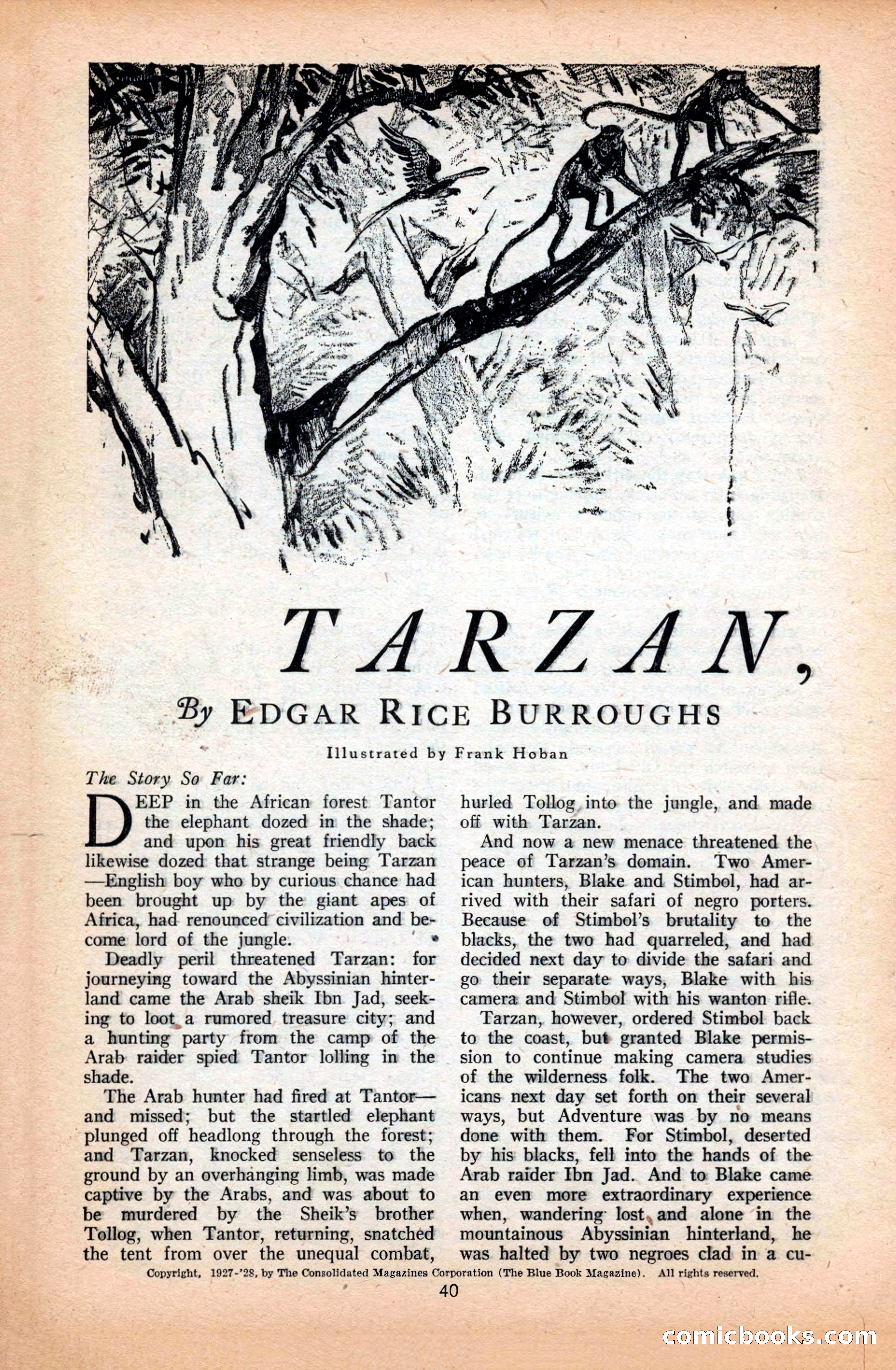 The Illustrated Blue Book Magazine, March 1928 — page 42 of 204