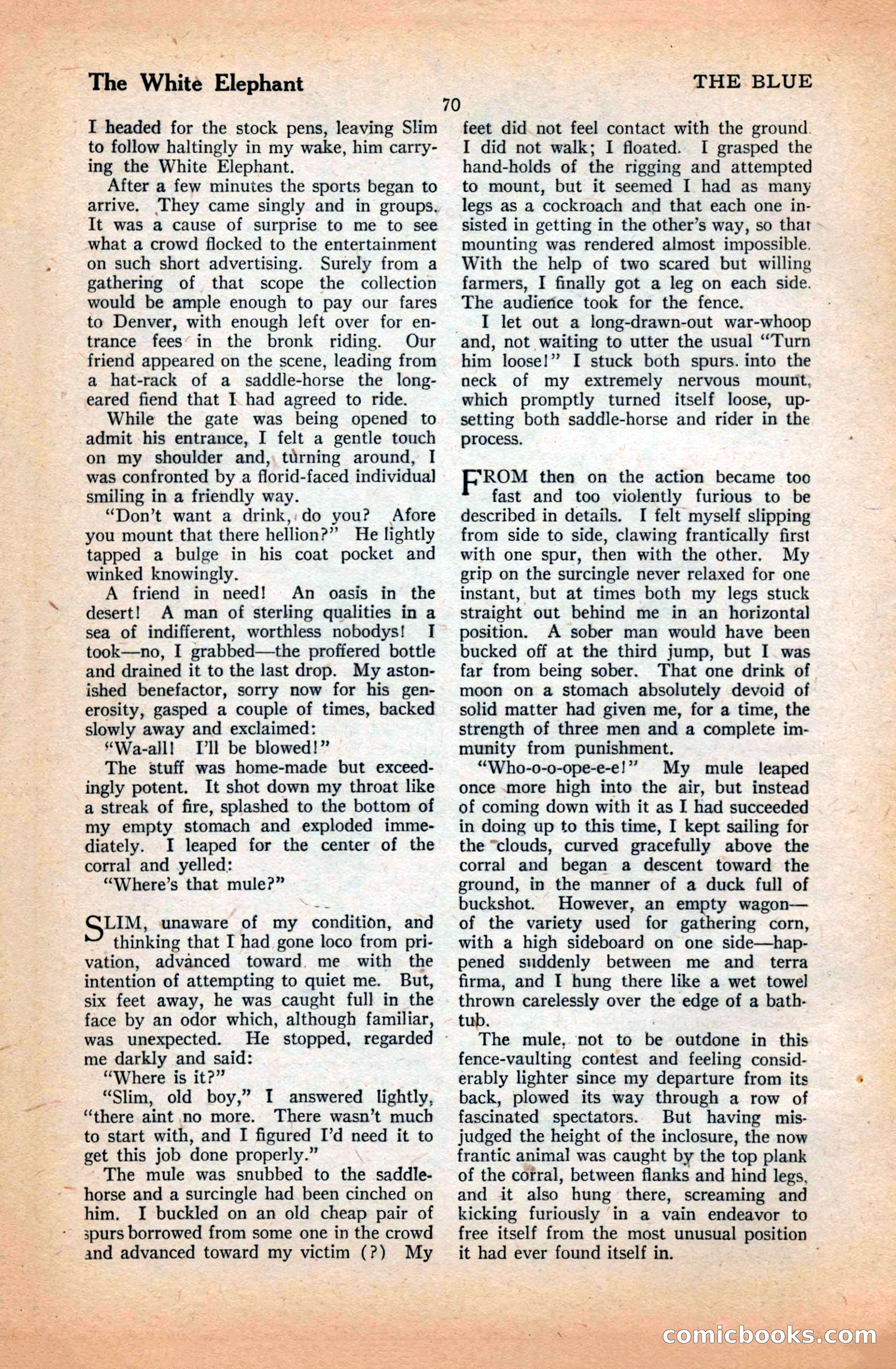 The Illustrated Blue Book Magazine, March 1928 — page 72 of 204