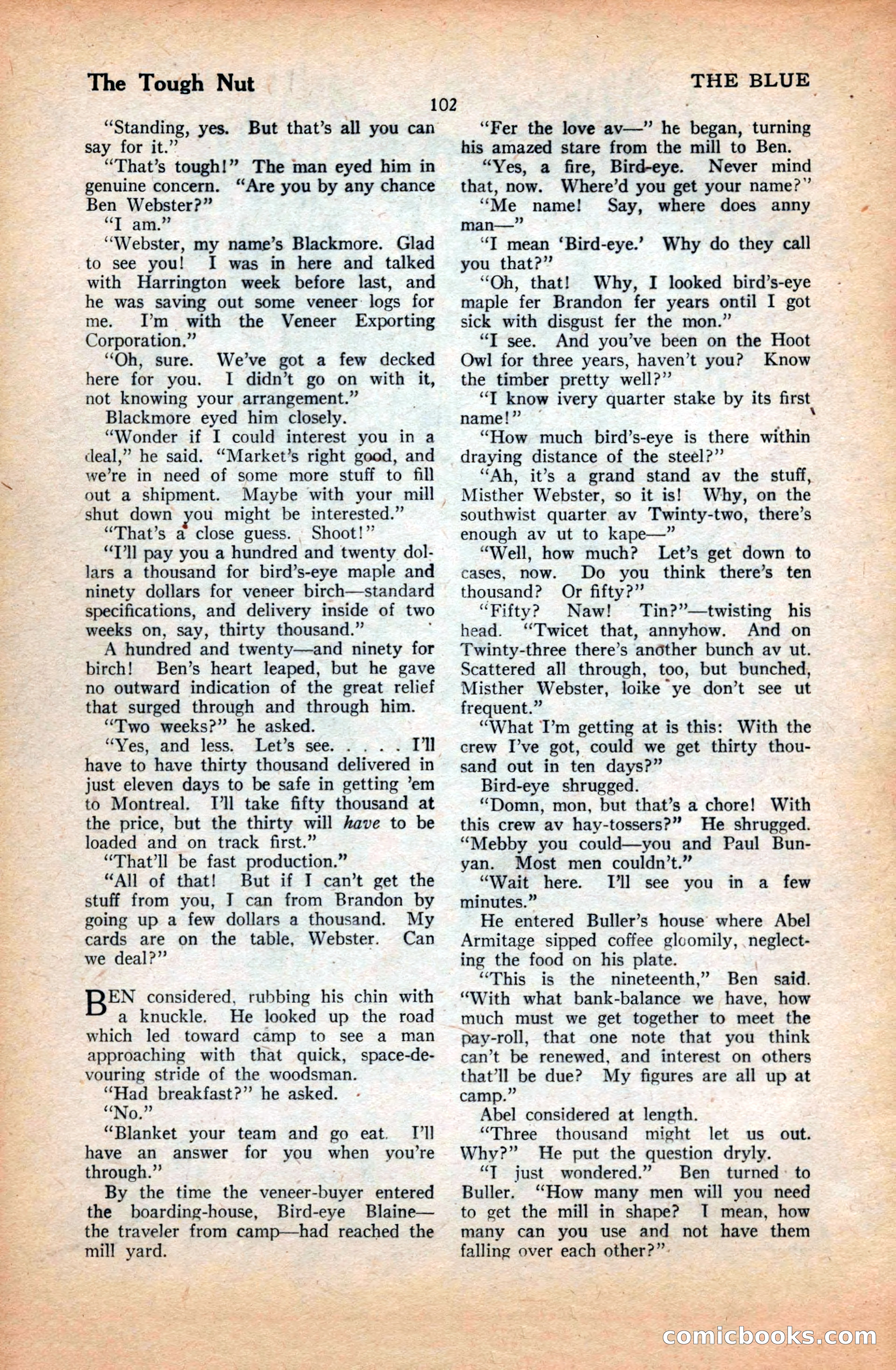 The Illustrated Blue Book Magazine, March 1928 — page 104 of 204