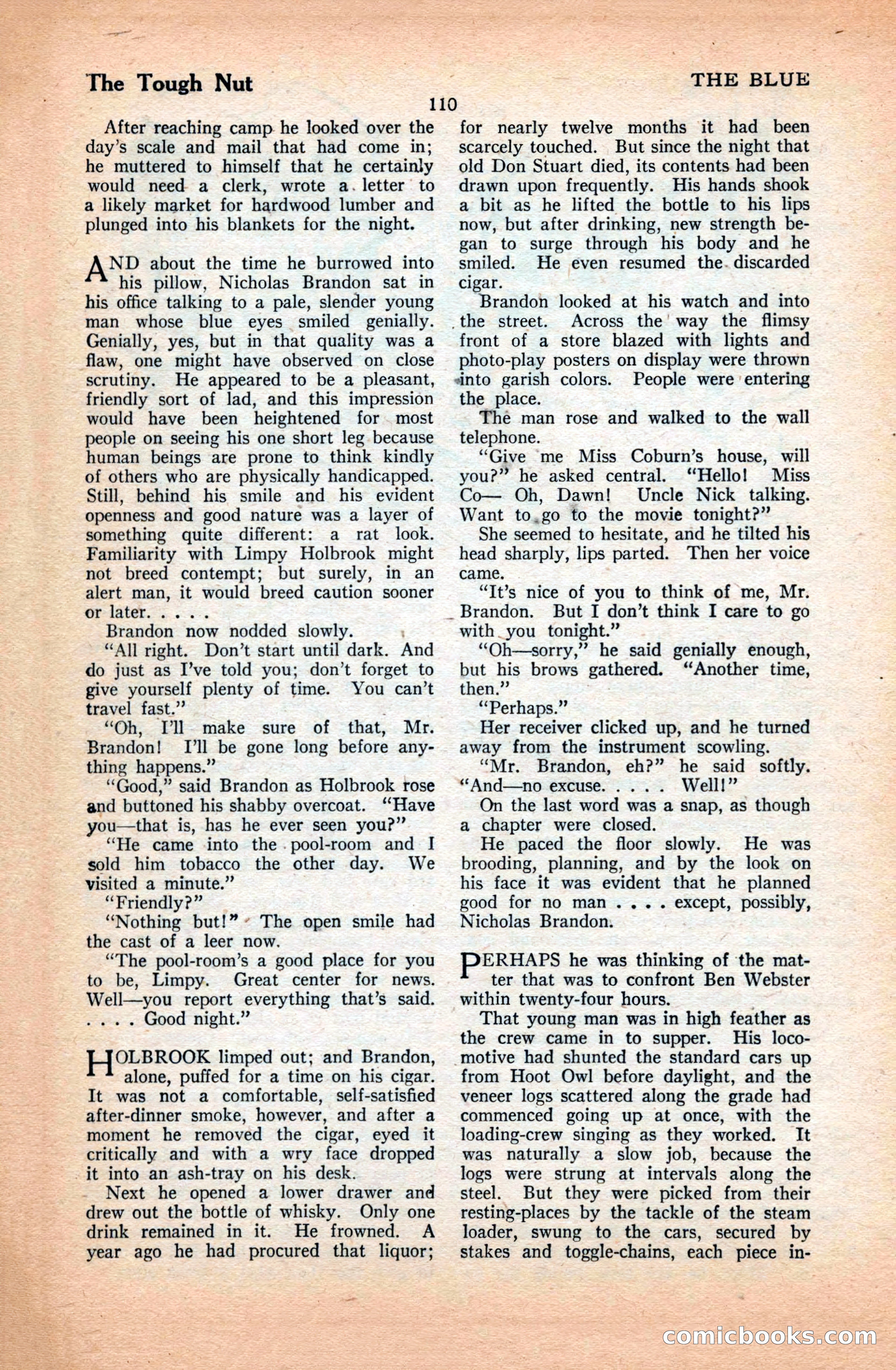 The Illustrated Blue Book Magazine, March 1928 — page 112 of 204