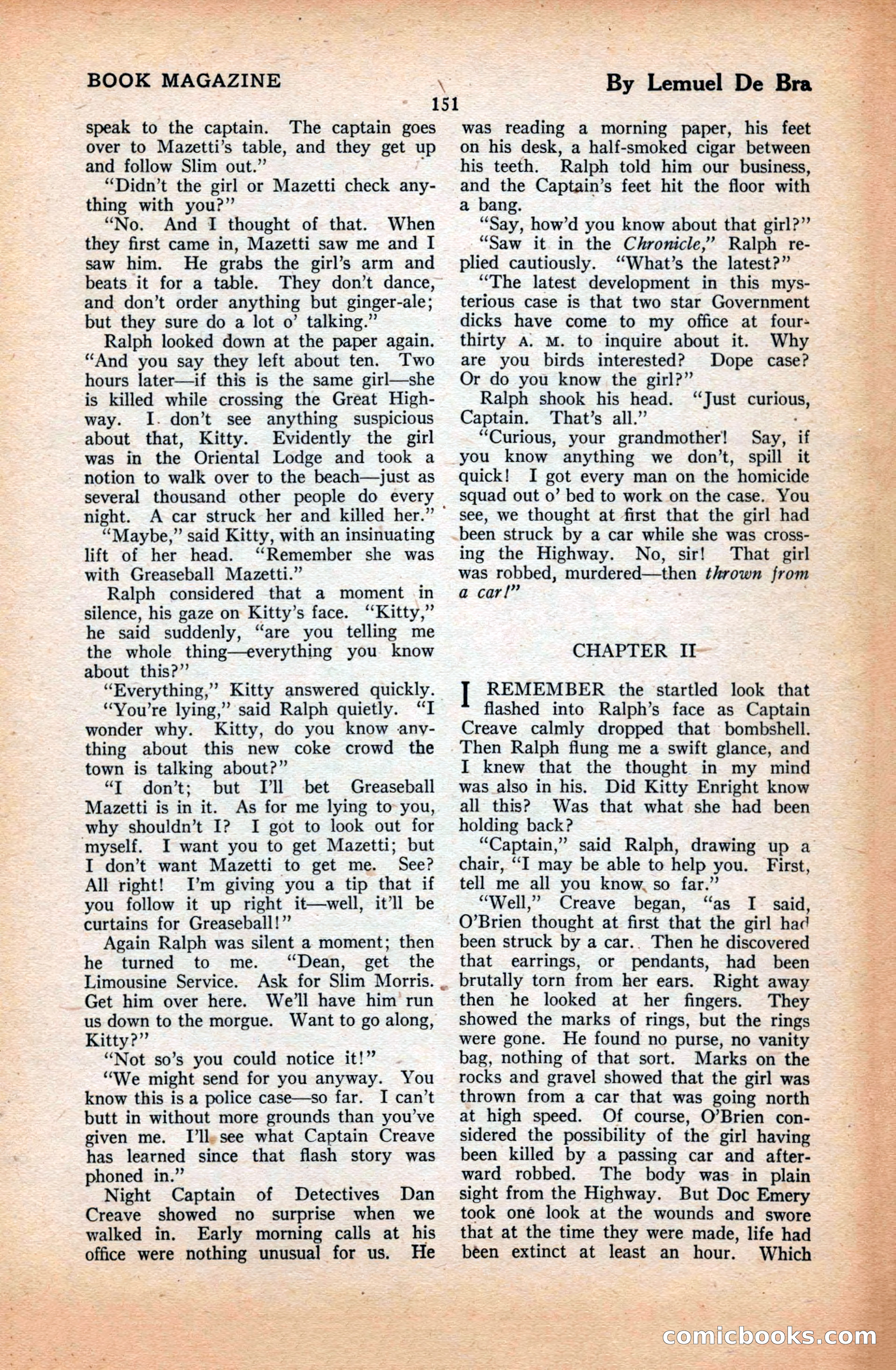 The Illustrated Blue Book Magazine, March 1928 — page 153 of 204