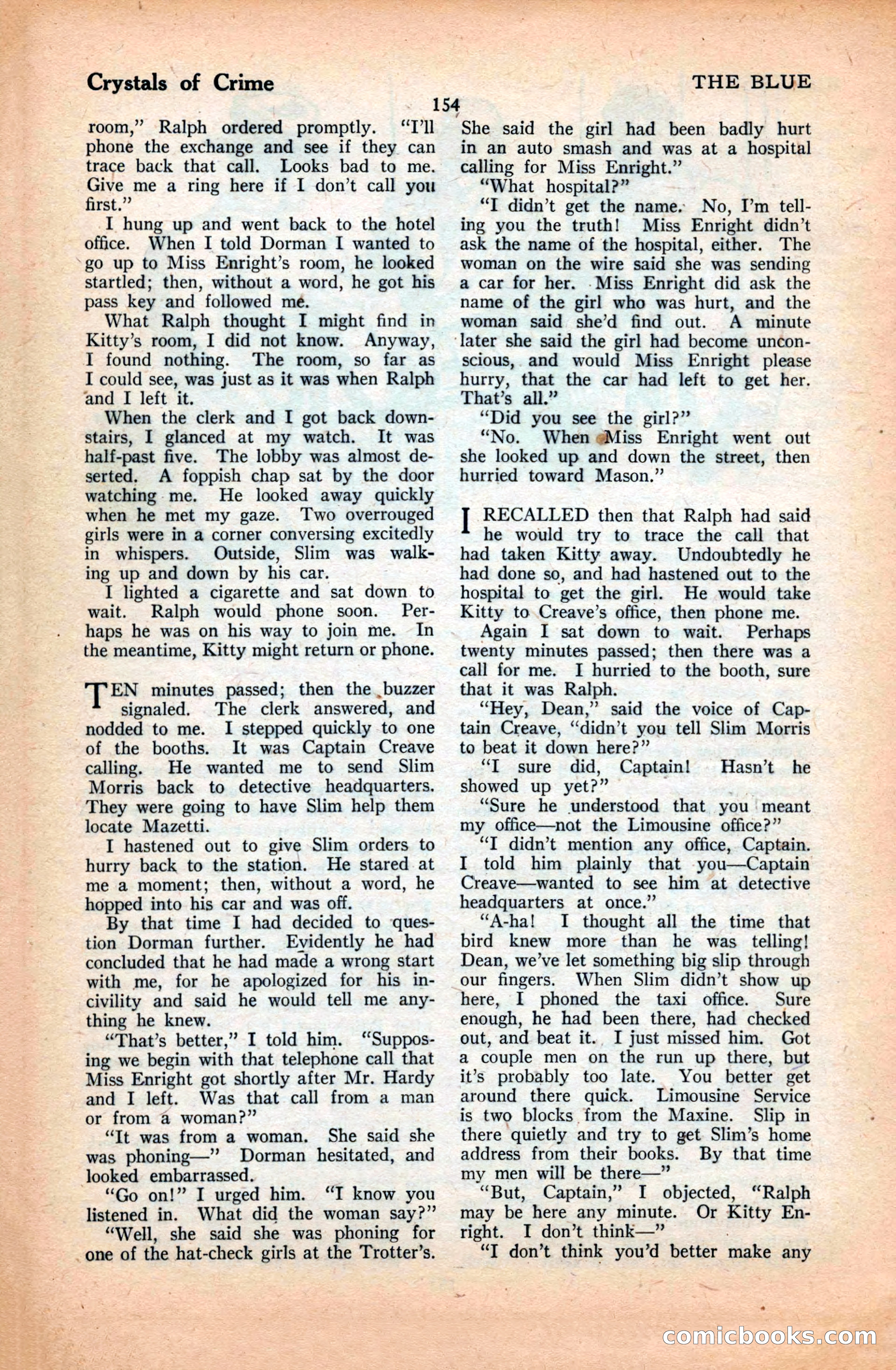 The Illustrated Blue Book Magazine, March 1928 — page 156 of 204