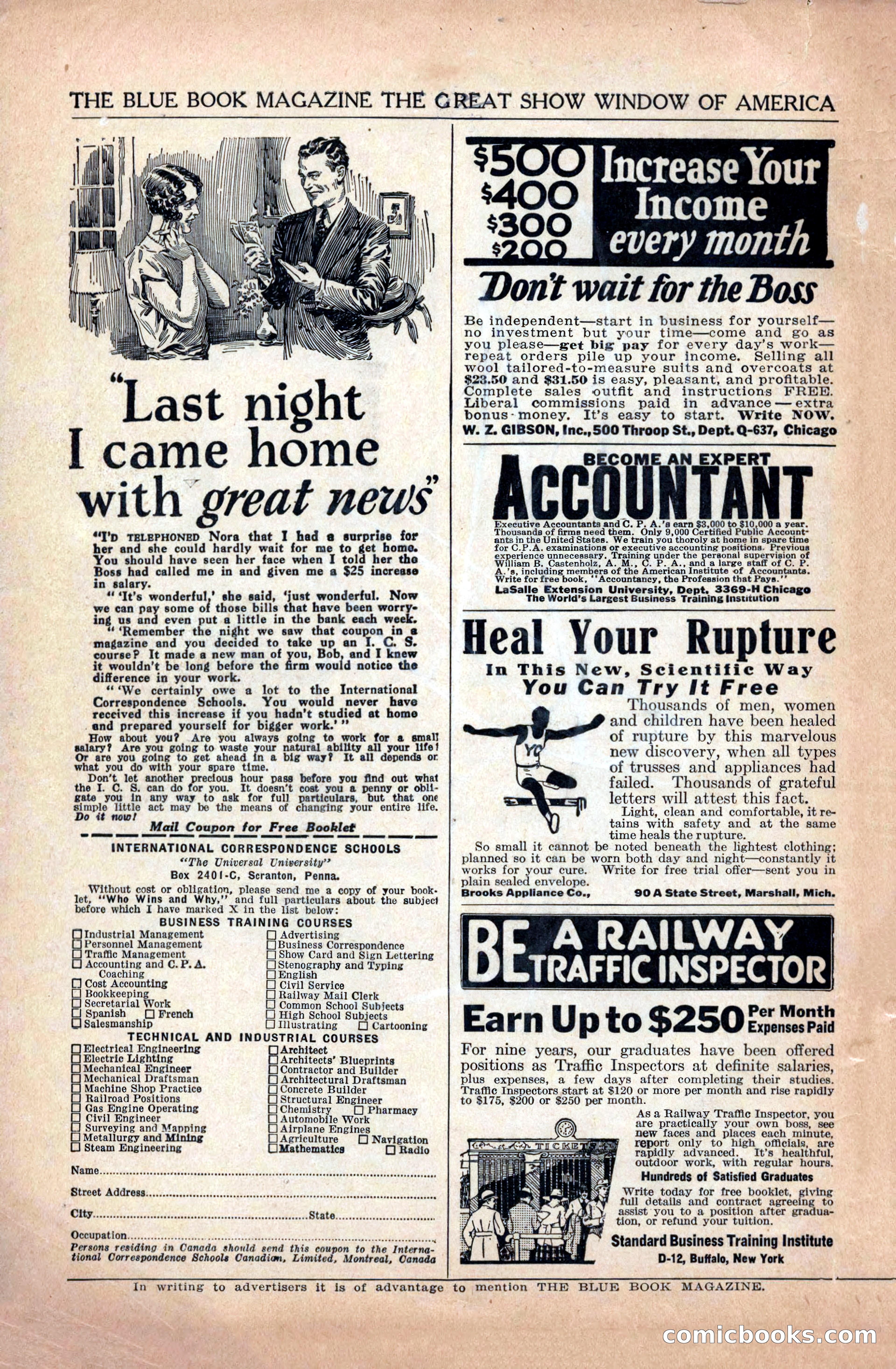 The Illustrated Blue Book Magazine, March 1928 — page 202 of 204