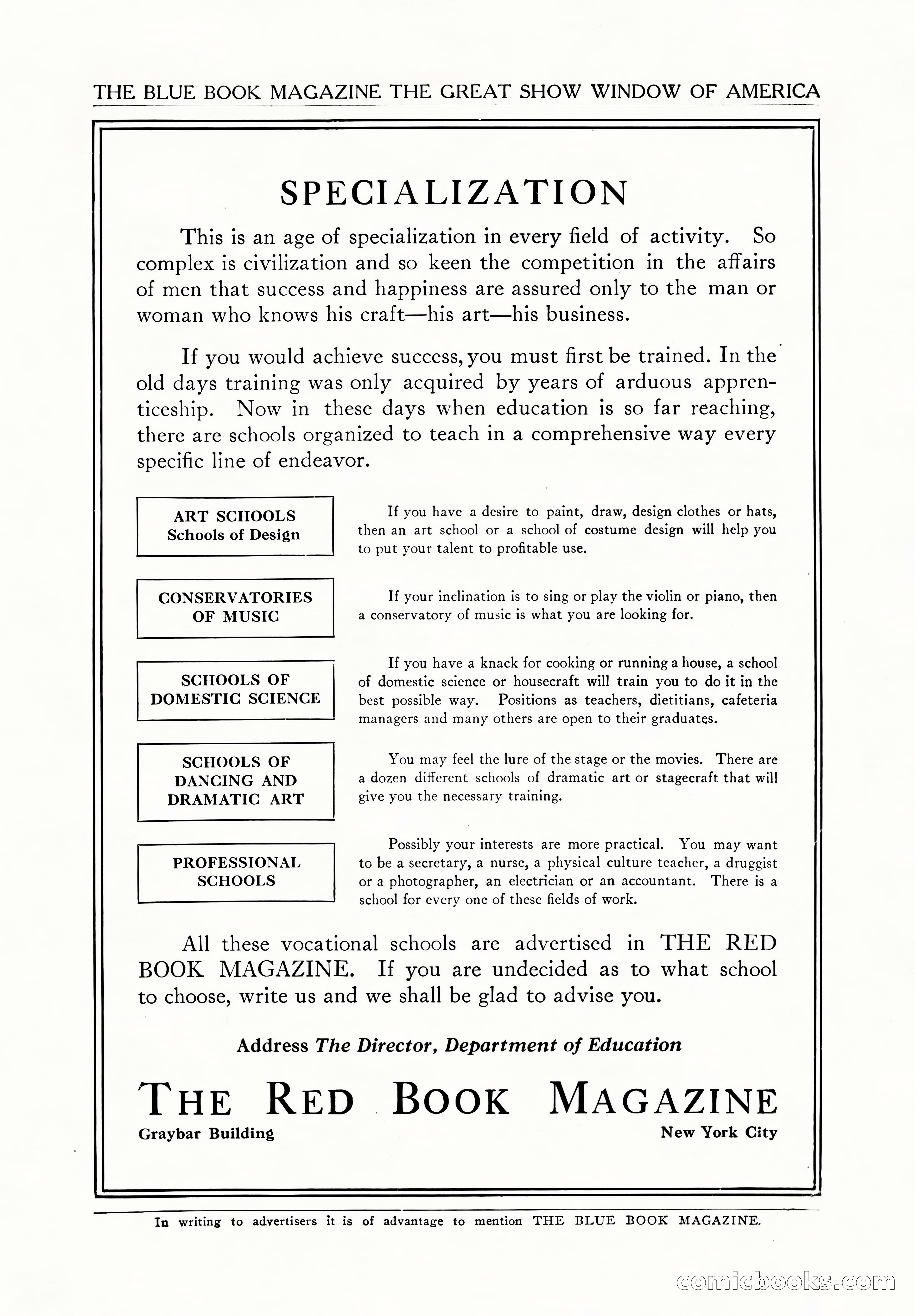 The Illustrated Blue Book Magazine, March 1928 — page 203 of 204
