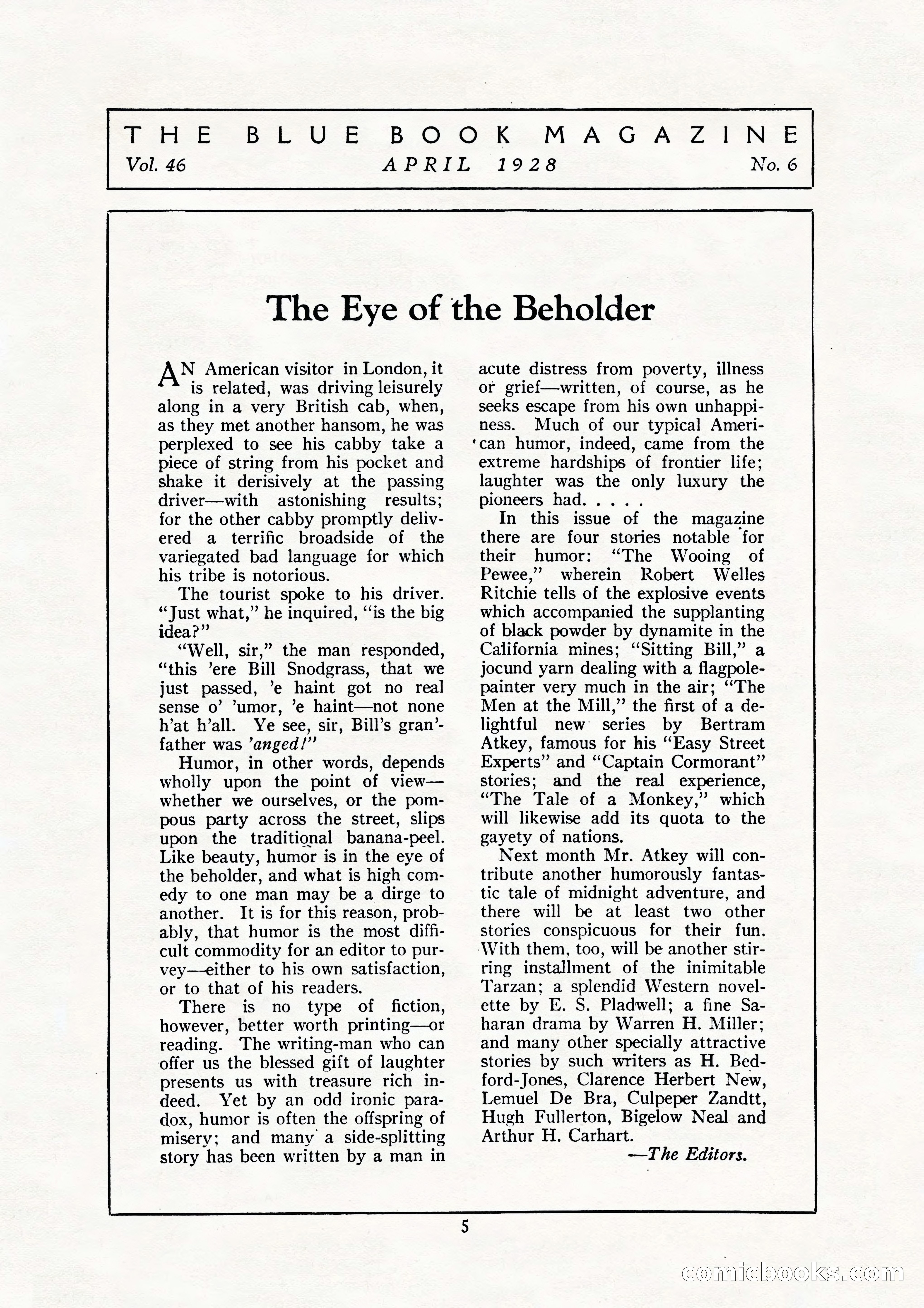 The Illustrated Blue Book Magazine — page 7 of 204