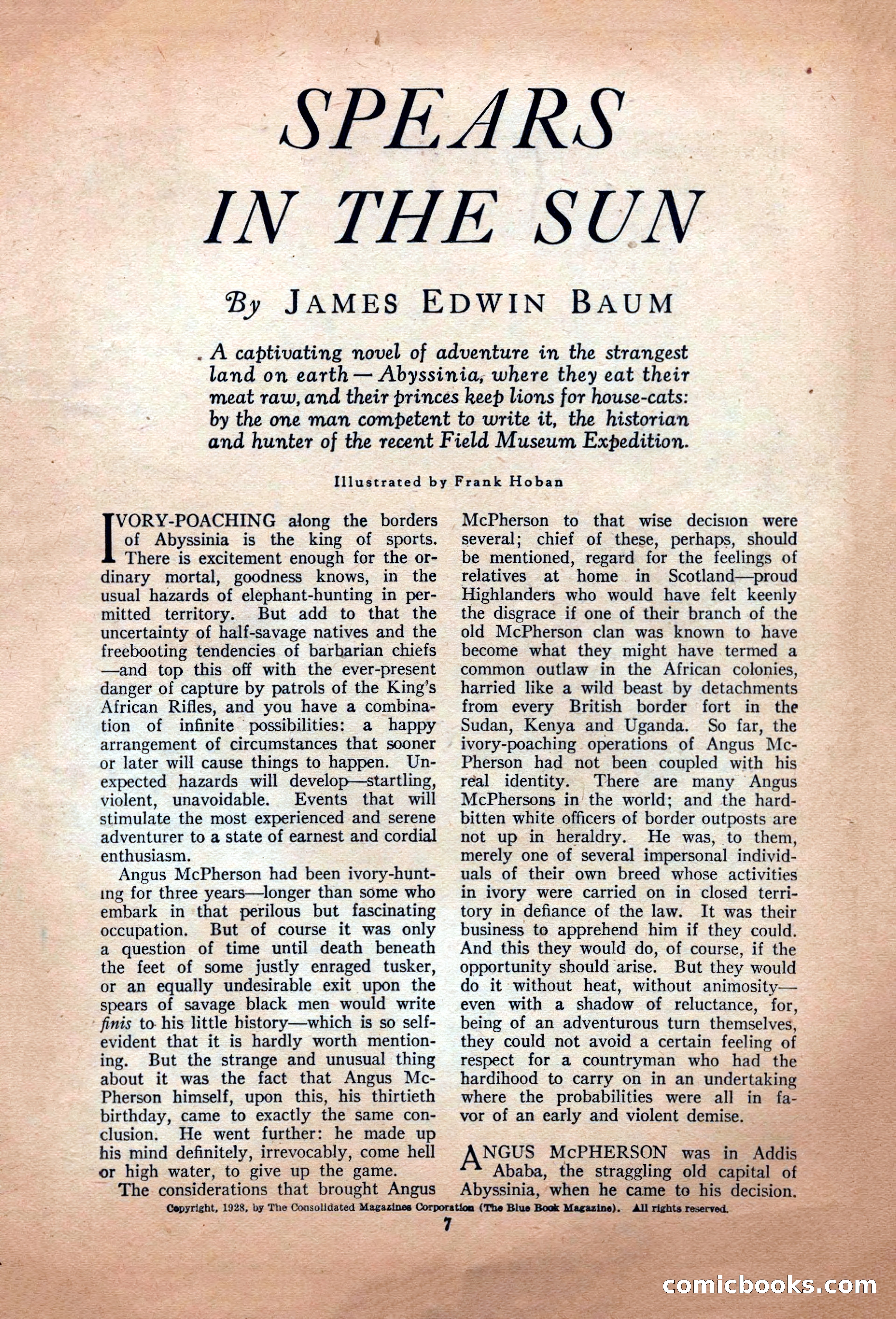 The Illustrated Blue Book Magazine, June 1928 — page 9 of 204