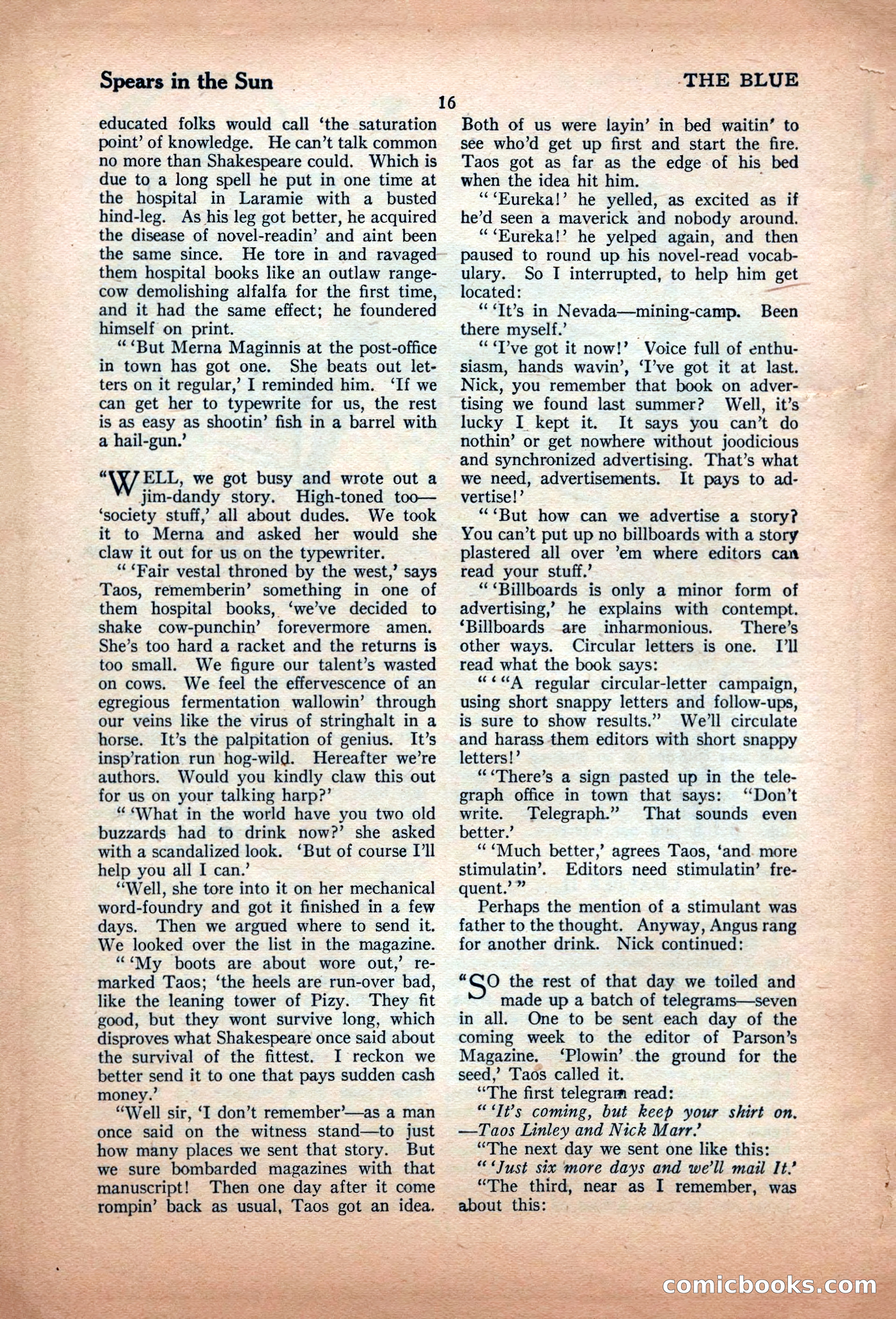The Illustrated Blue Book Magazine, June 1928 — page 18 of 204