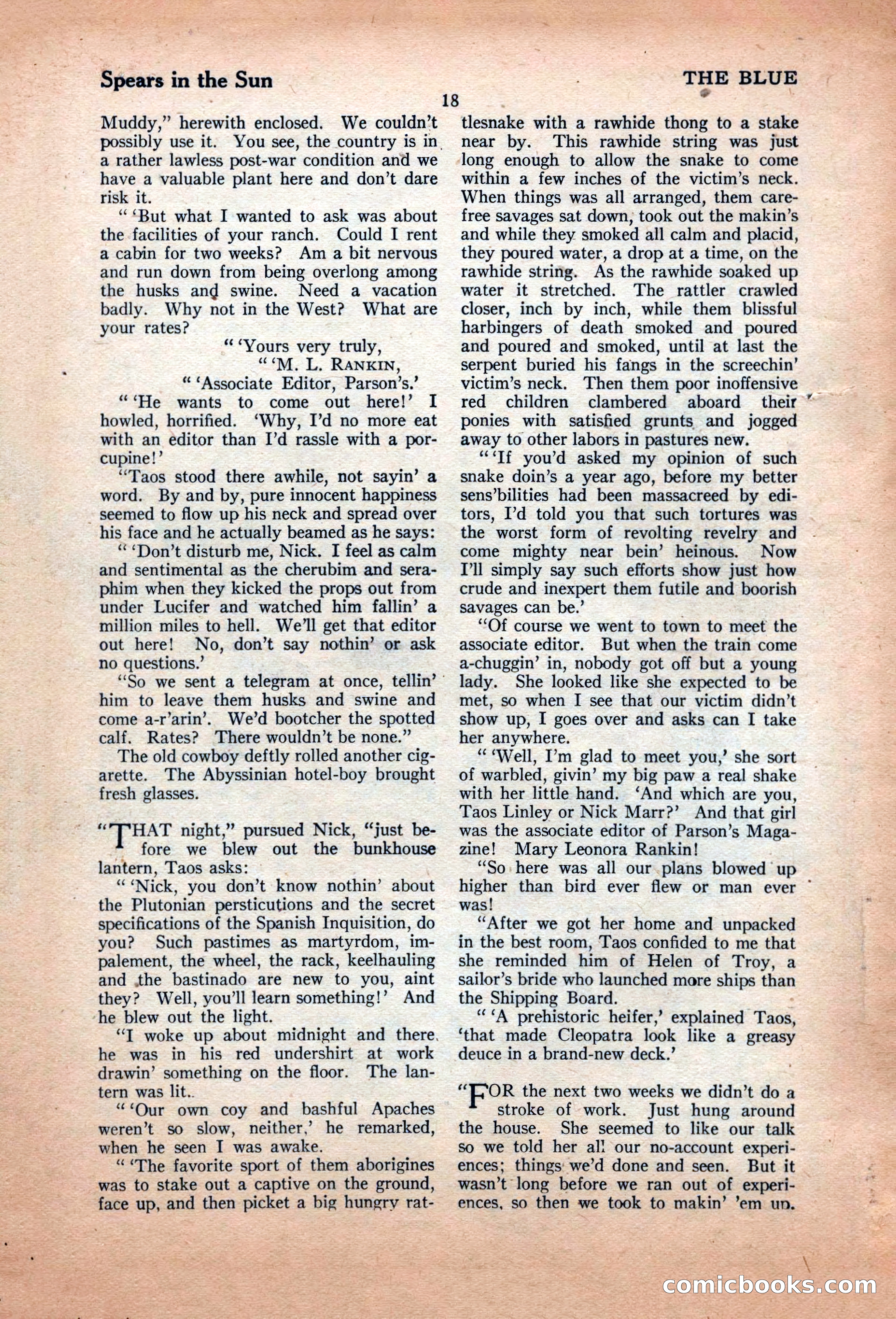 The Illustrated Blue Book Magazine, June 1928 — page 20 of 204