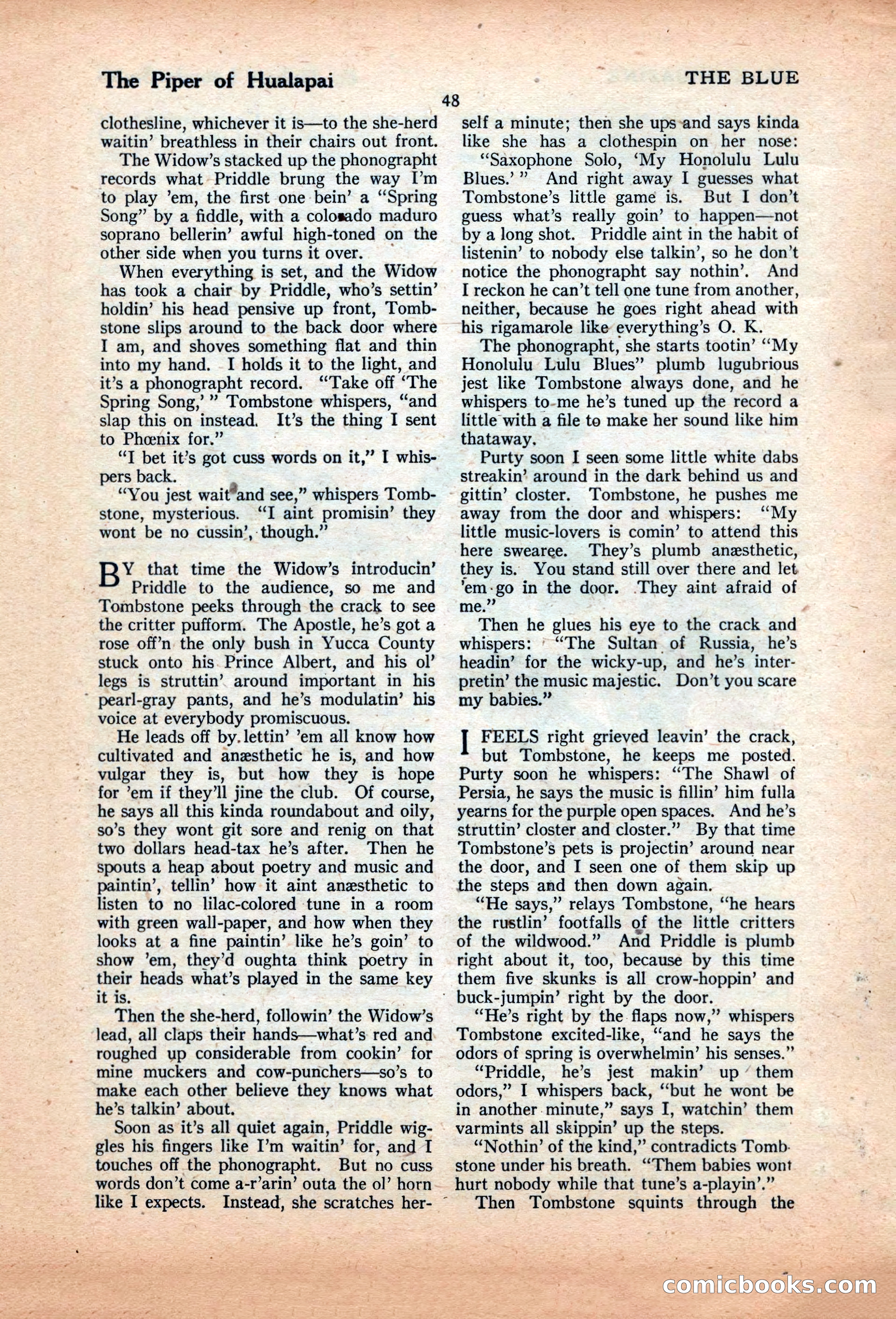 The Illustrated Blue Book Magazine, June 1928 — page 50 of 204