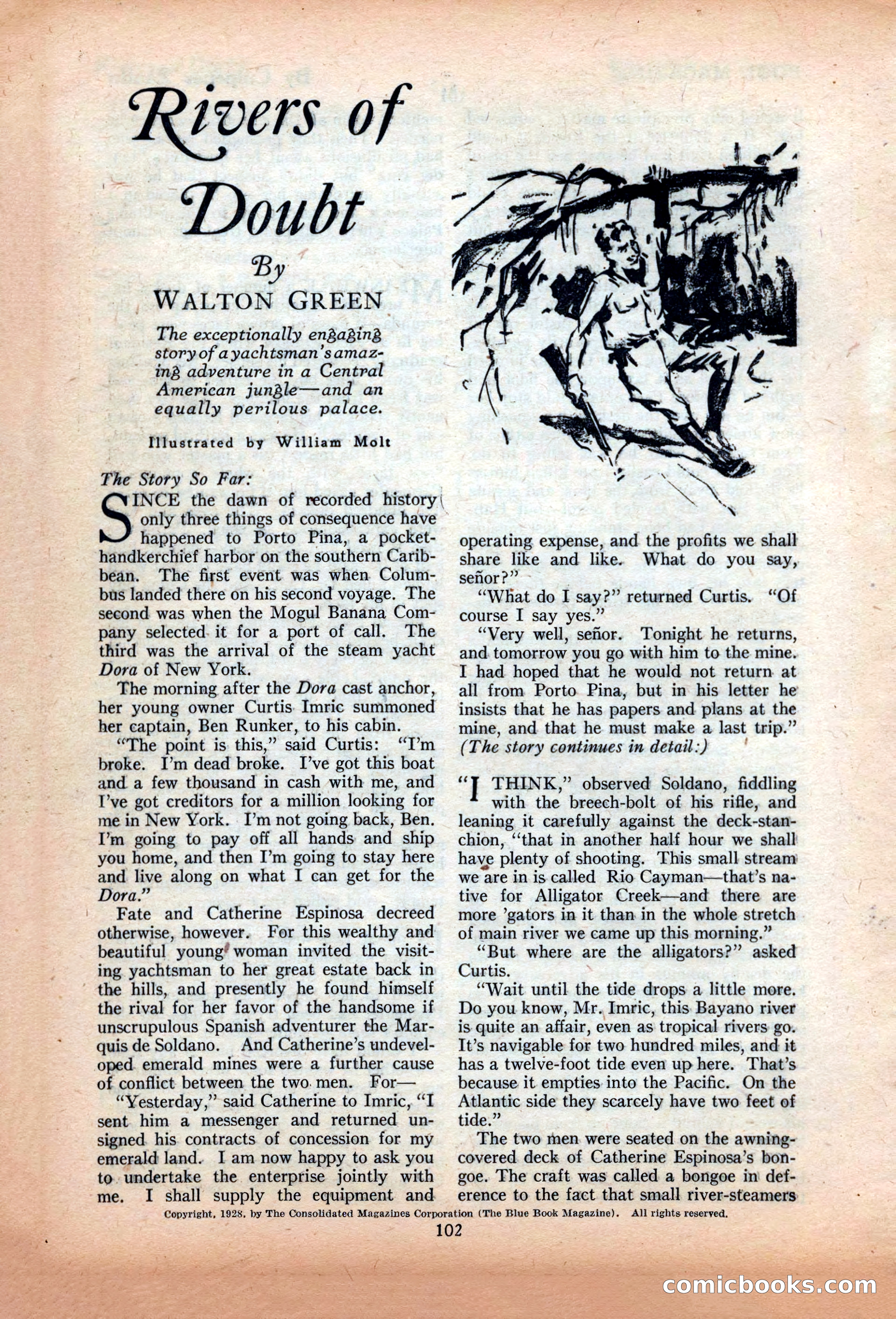 The Illustrated Blue Book Magazine, June 1928 — page 104 of 204