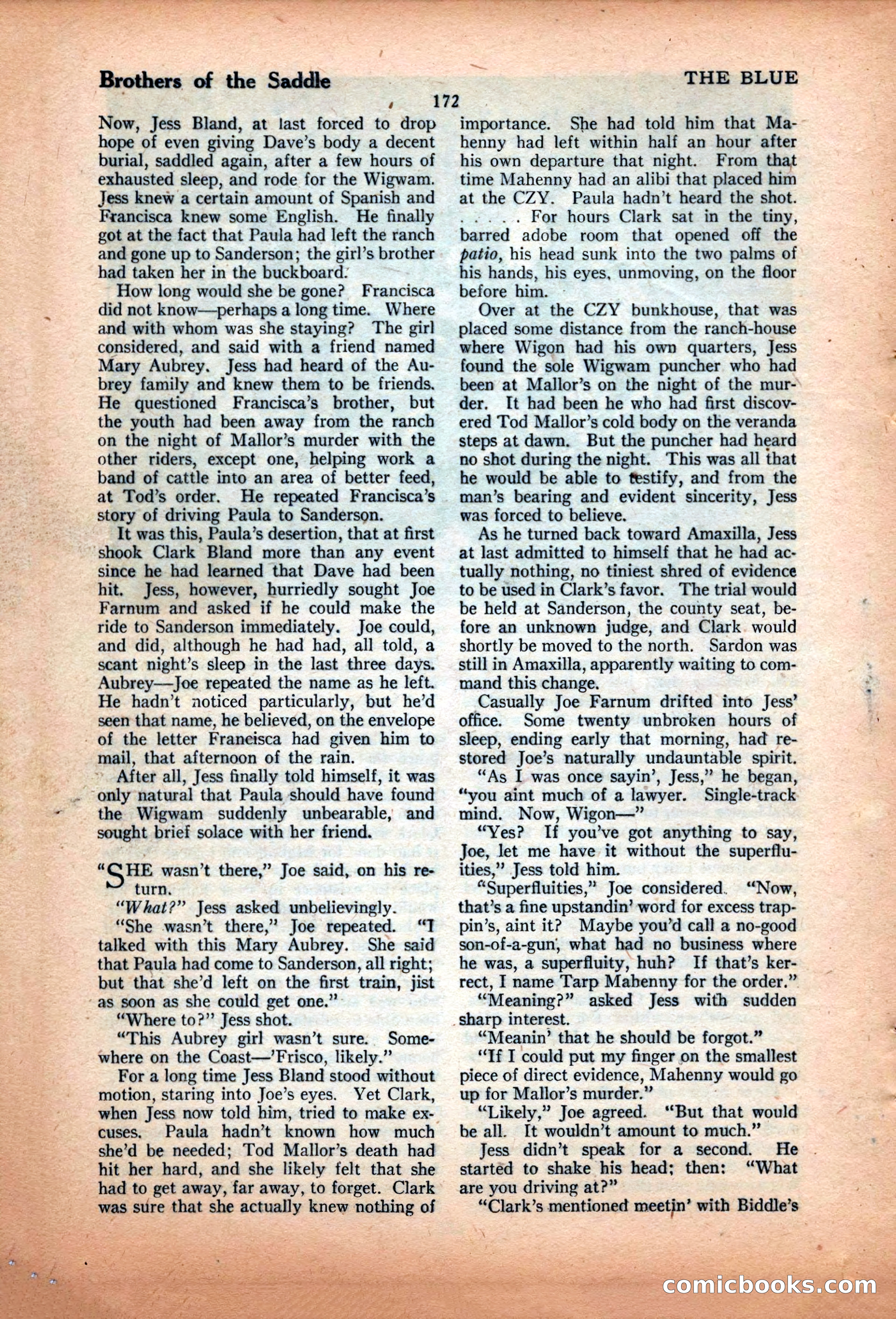 The Illustrated Blue Book Magazine, June 1928 — page 174 of 204