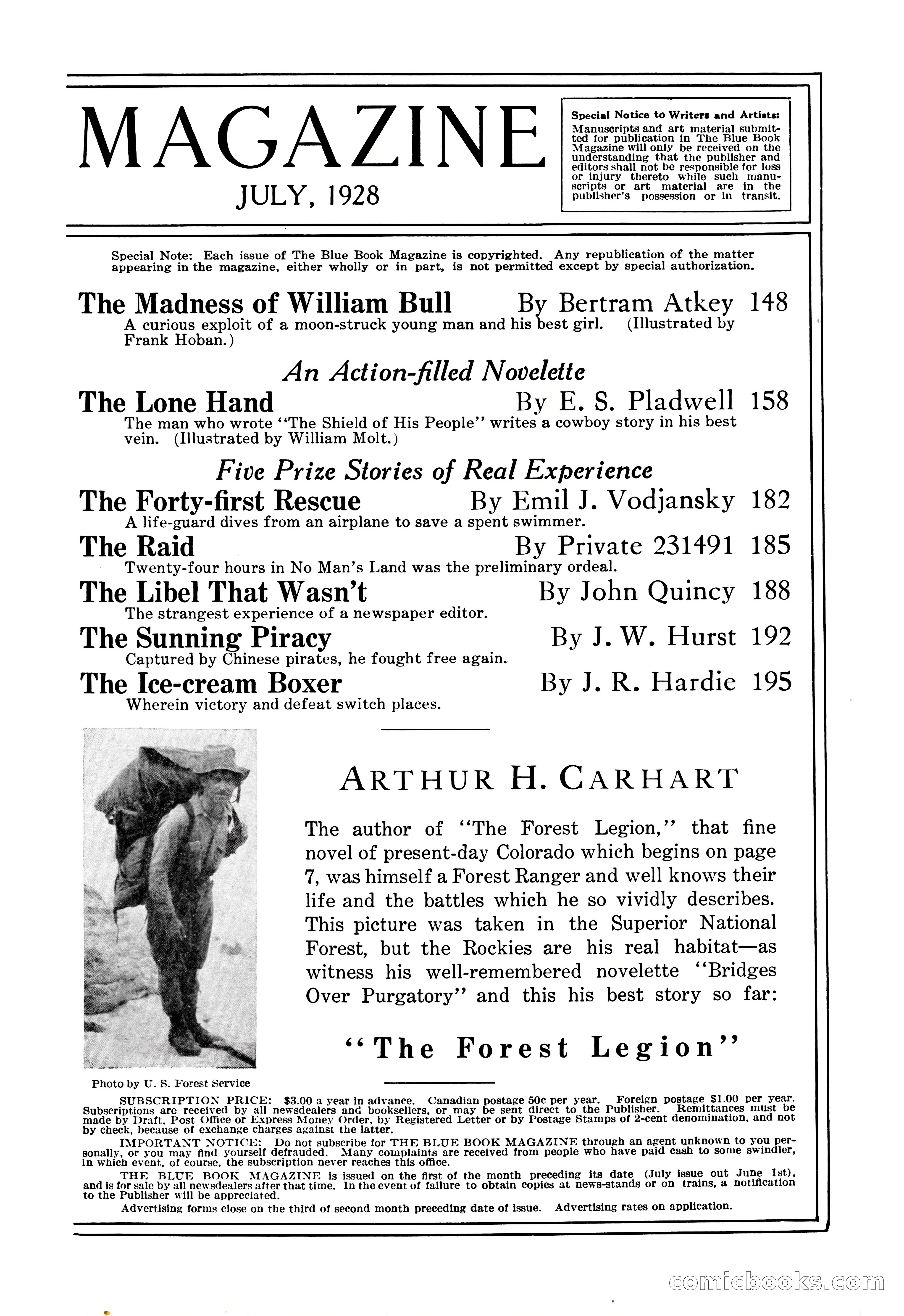 The Illustrated Blue Book Magazine, July 1928 — page 5 of 204