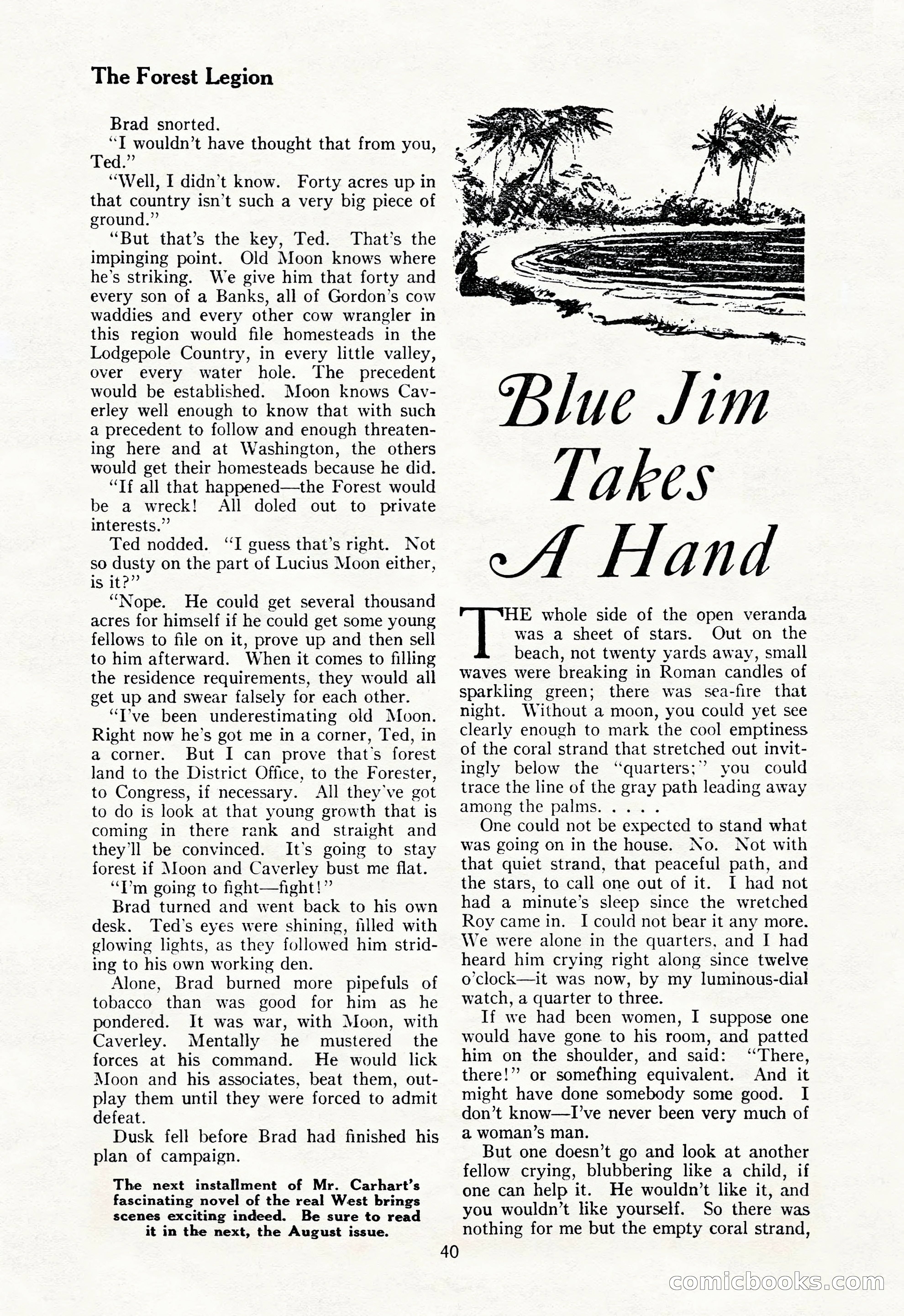 The Illustrated Blue Book Magazine, July 1928 — page 42 of 204