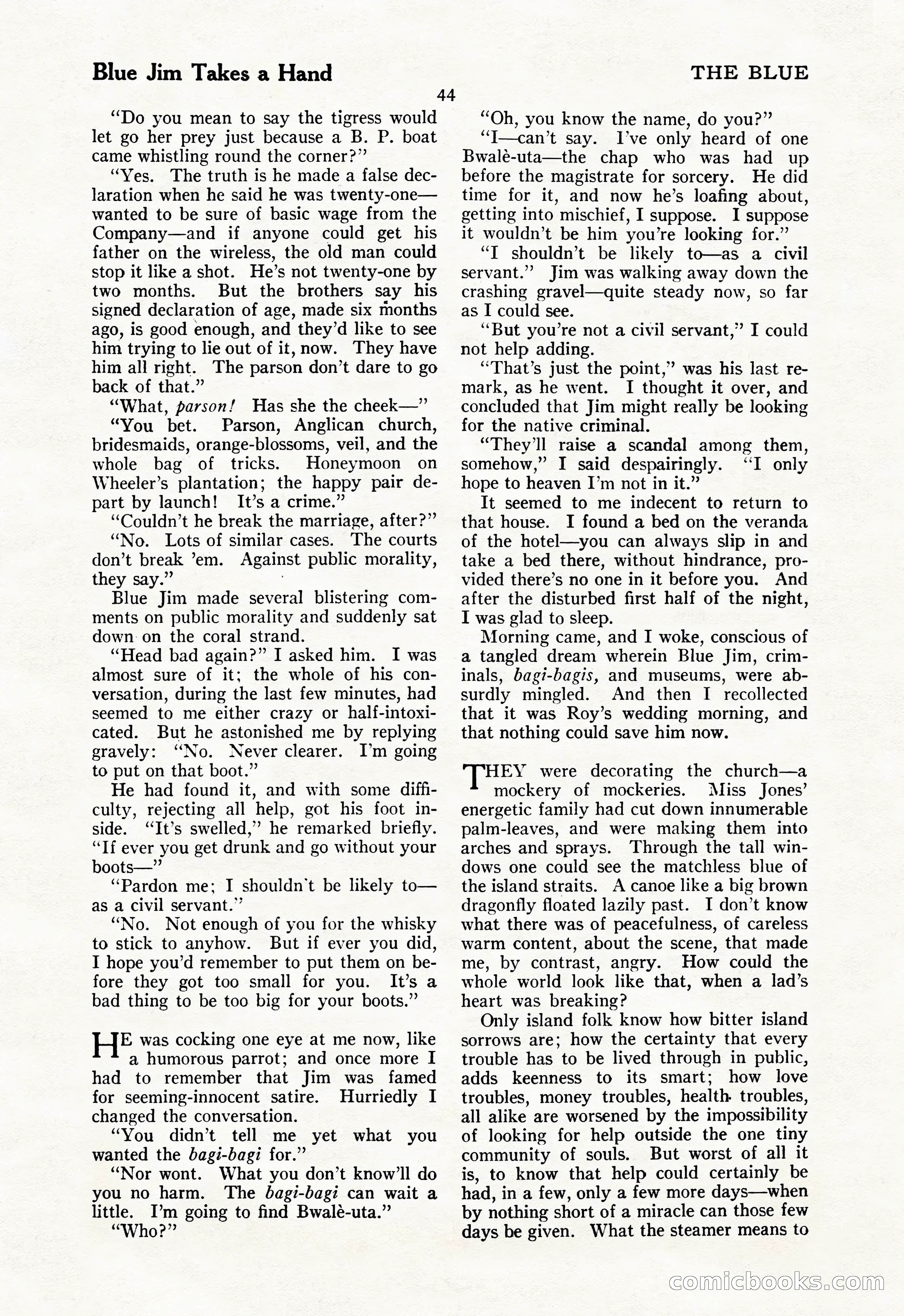 The Illustrated Blue Book Magazine, July 1928 — page 46 of 204