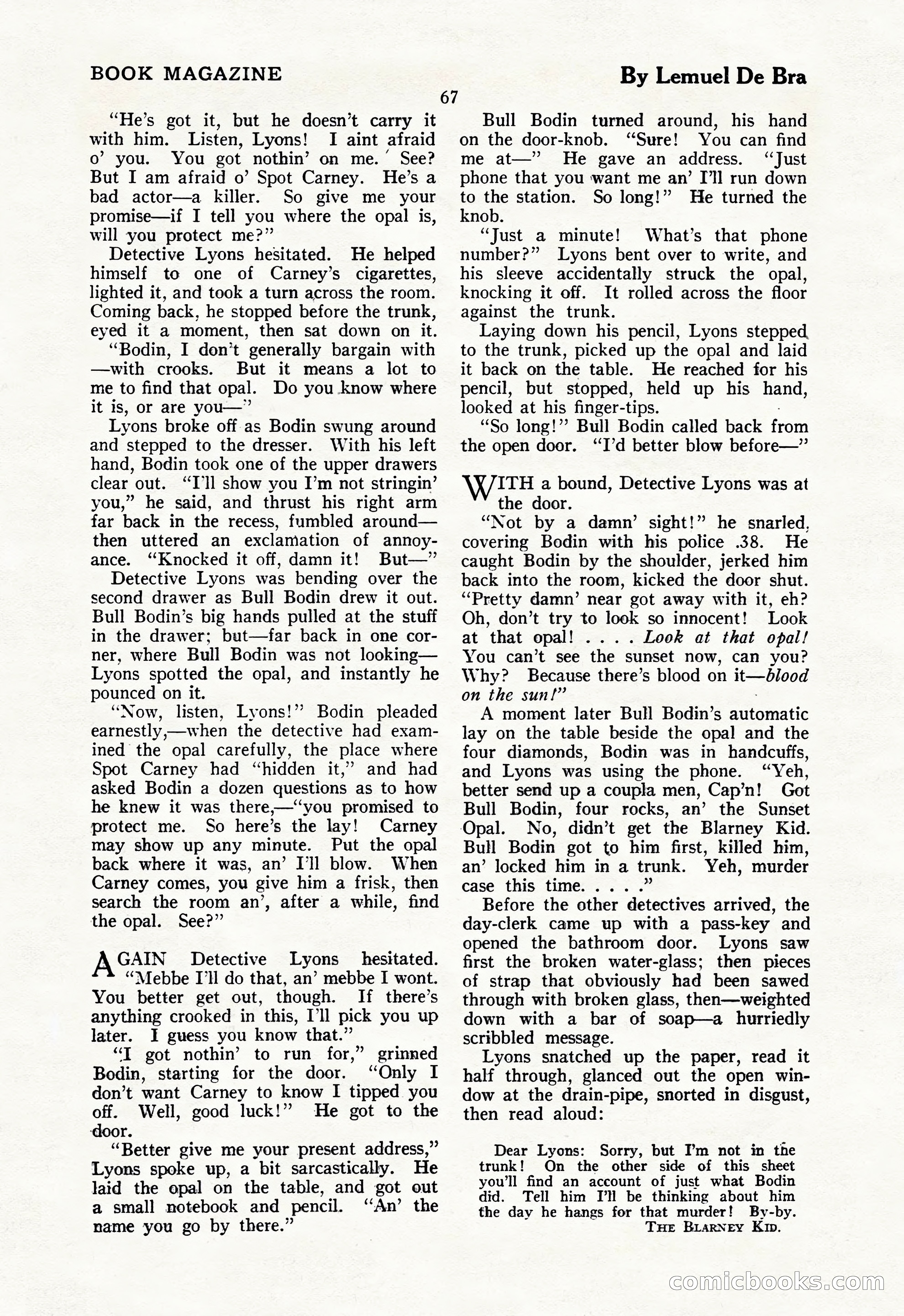 The Illustrated Blue Book Magazine, July 1928 — page 69 of 204