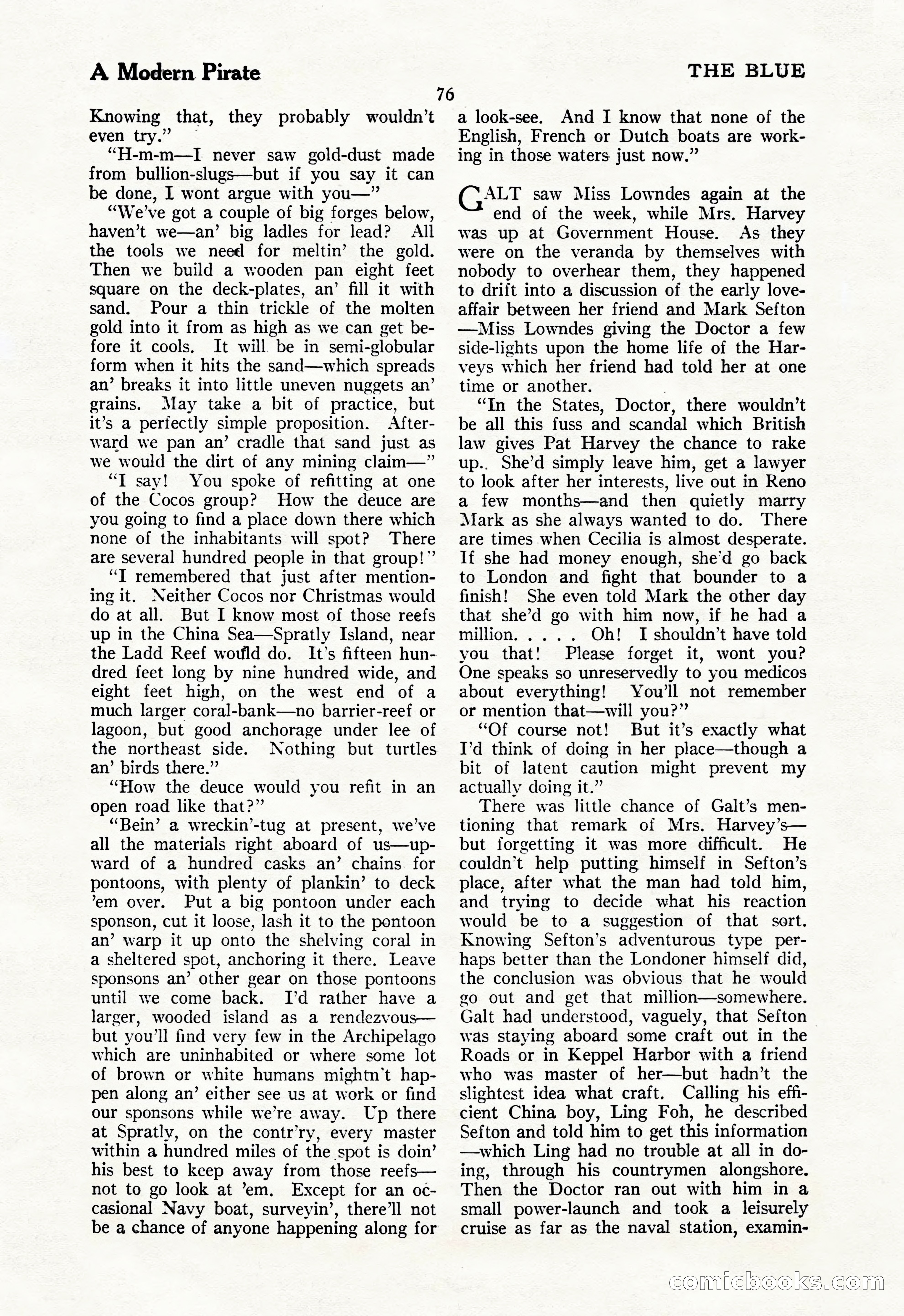 The Illustrated Blue Book Magazine, July 1928 — page 78 of 204
