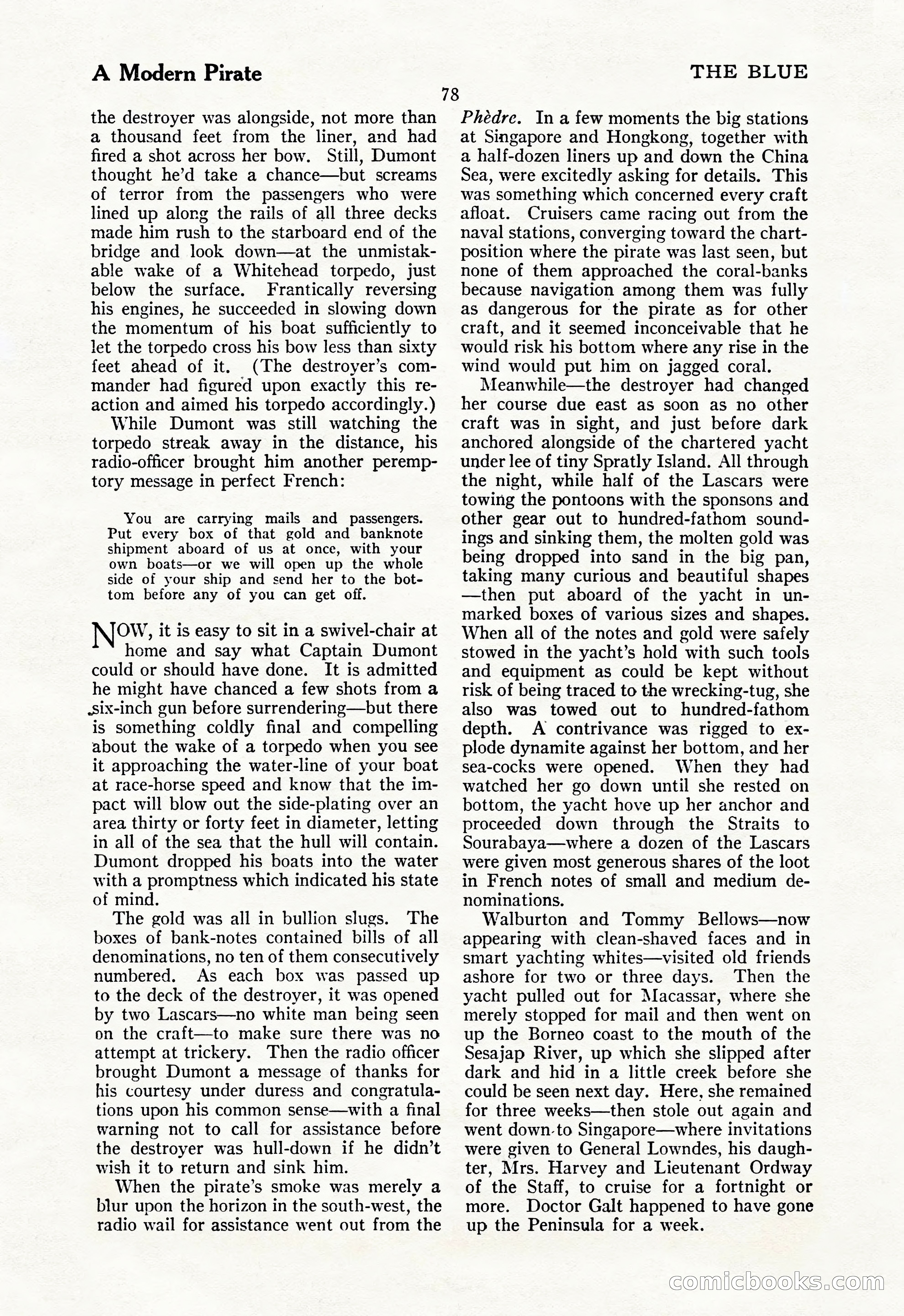 The Illustrated Blue Book Magazine, July 1928 — page 80 of 204