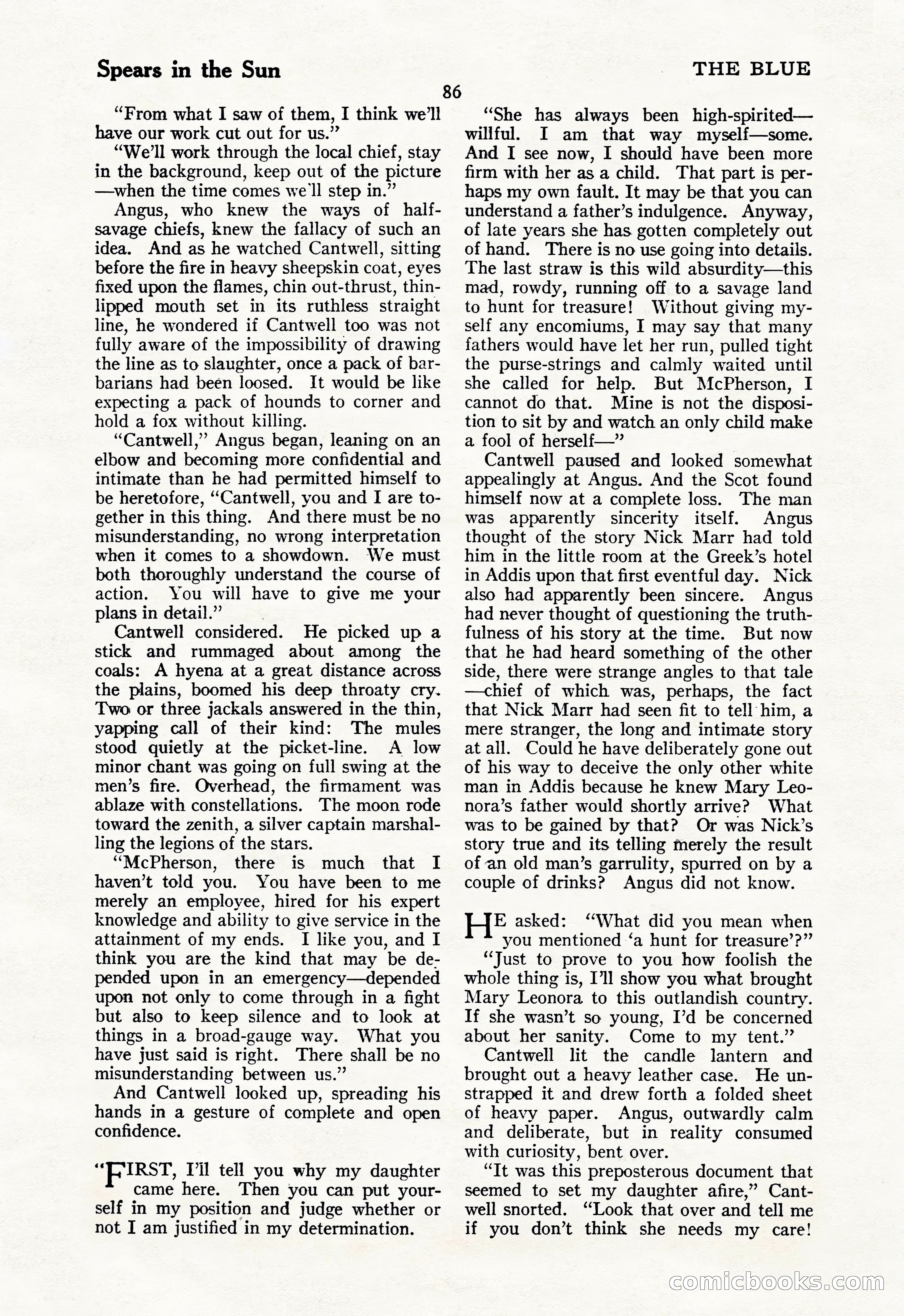 The Illustrated Blue Book Magazine, July 1928 — page 88 of 204