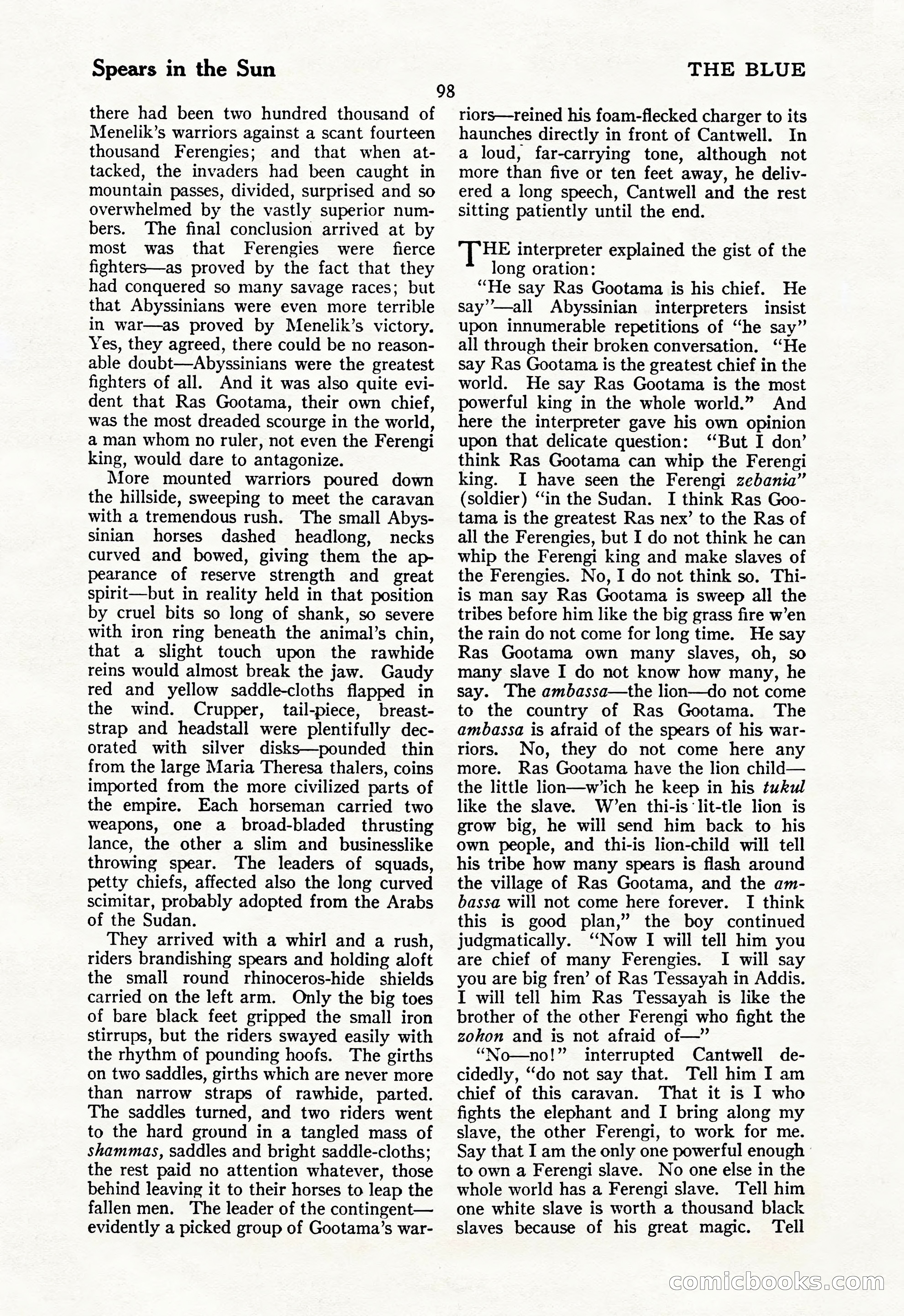 The Illustrated Blue Book Magazine, July 1928 — page 100 of 204