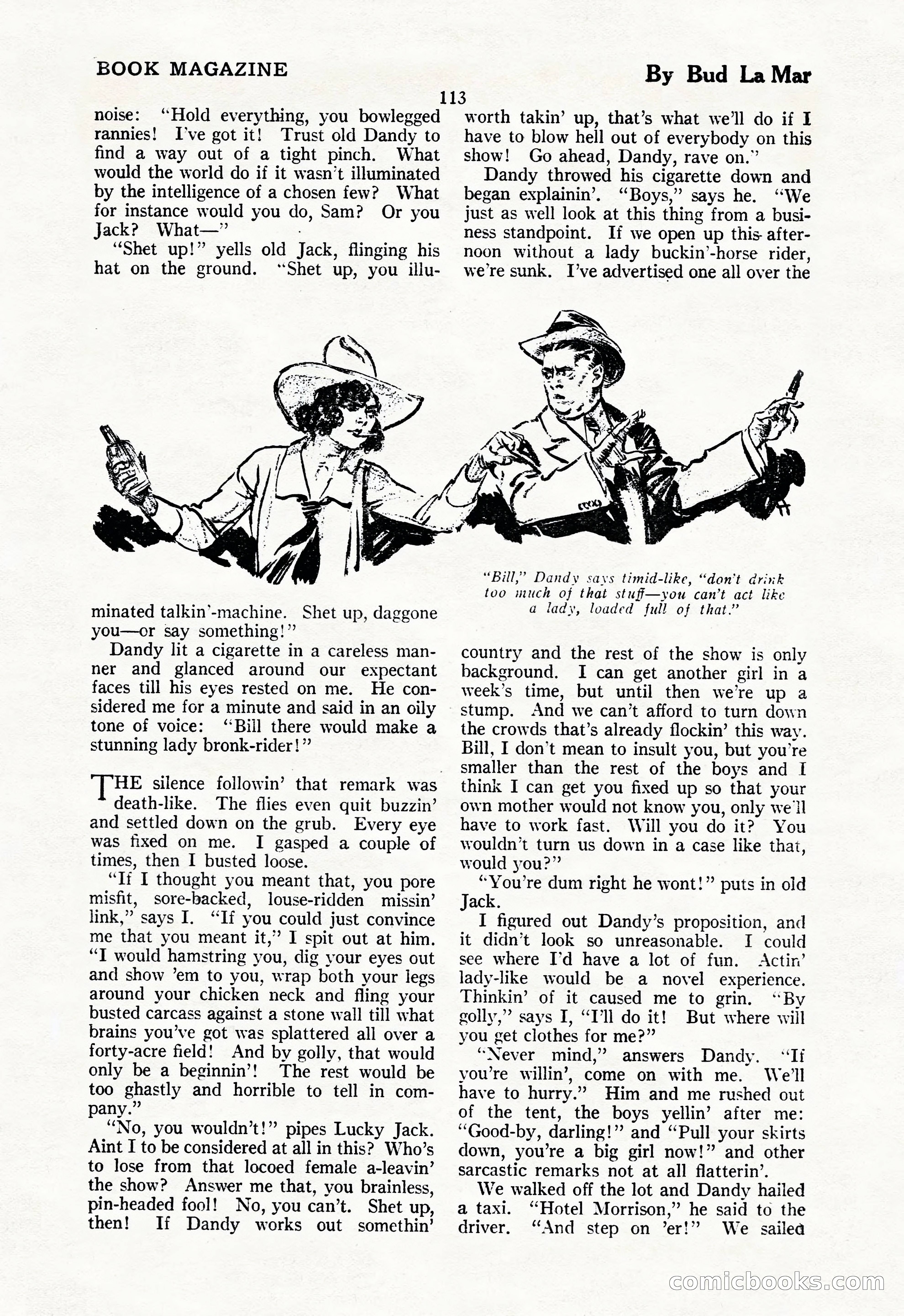 The Illustrated Blue Book Magazine, July 1928 — page 115 of 204