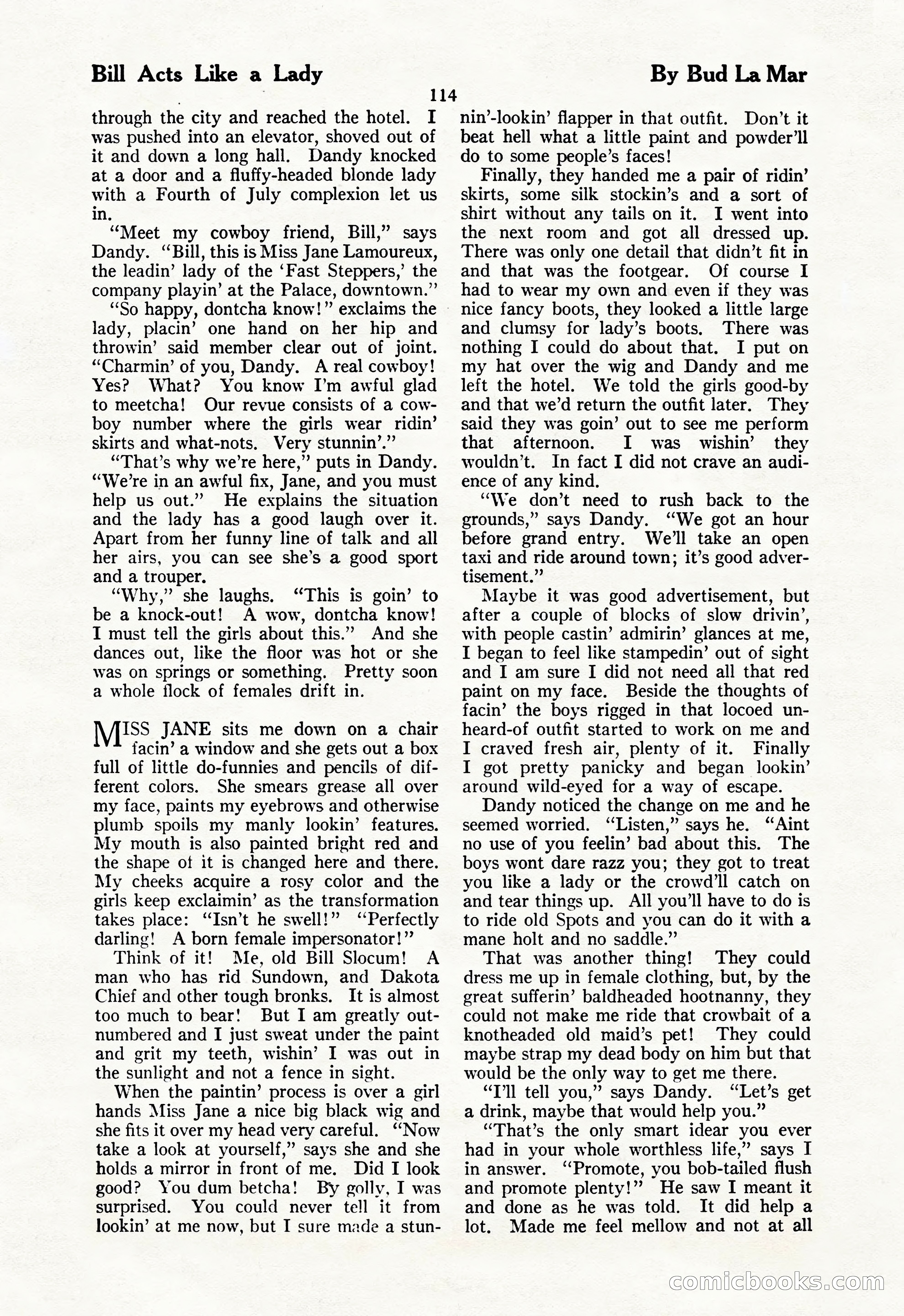The Illustrated Blue Book Magazine, July 1928 — page 116 of 204