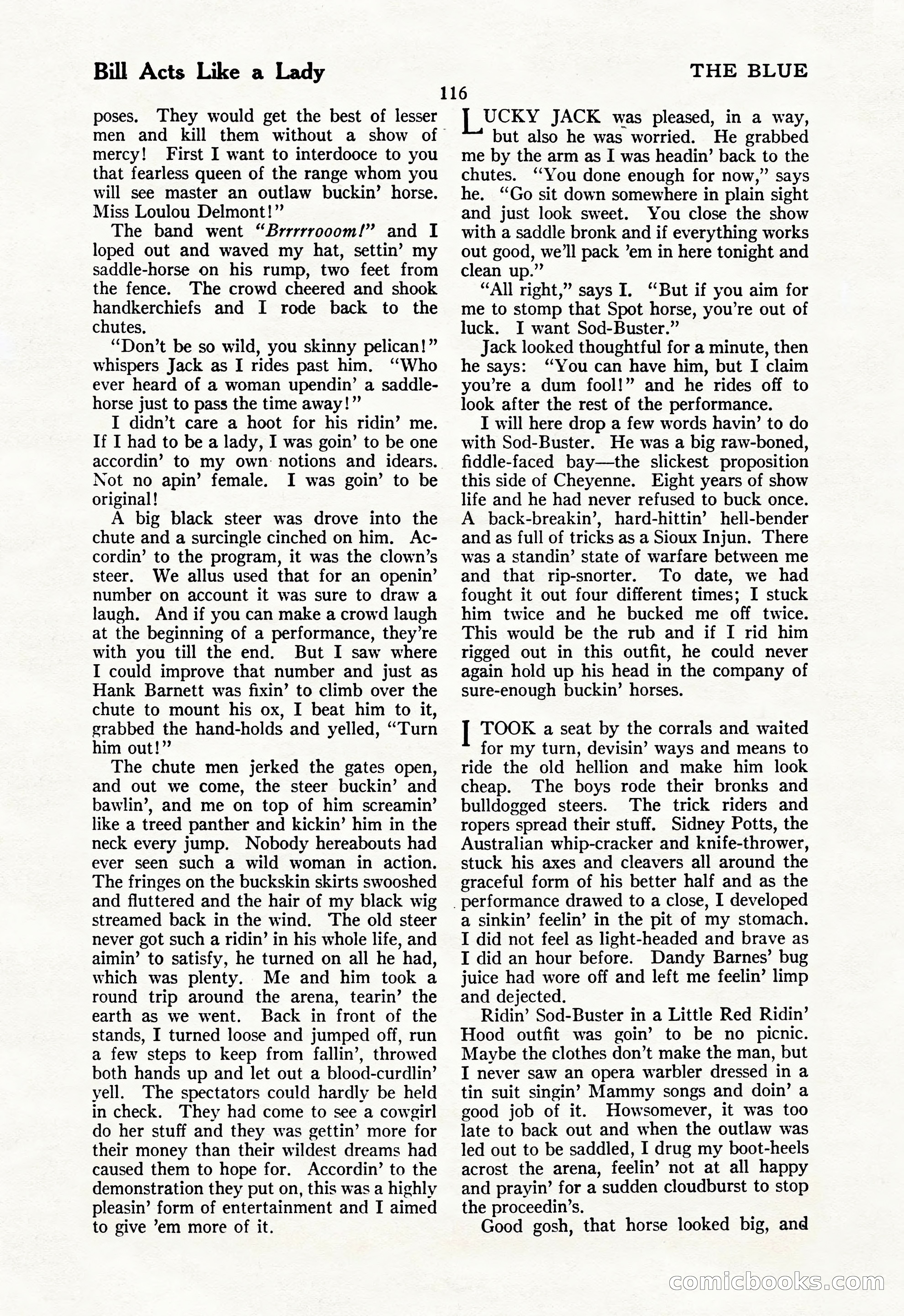 The Illustrated Blue Book Magazine, July 1928 — page 118 of 204