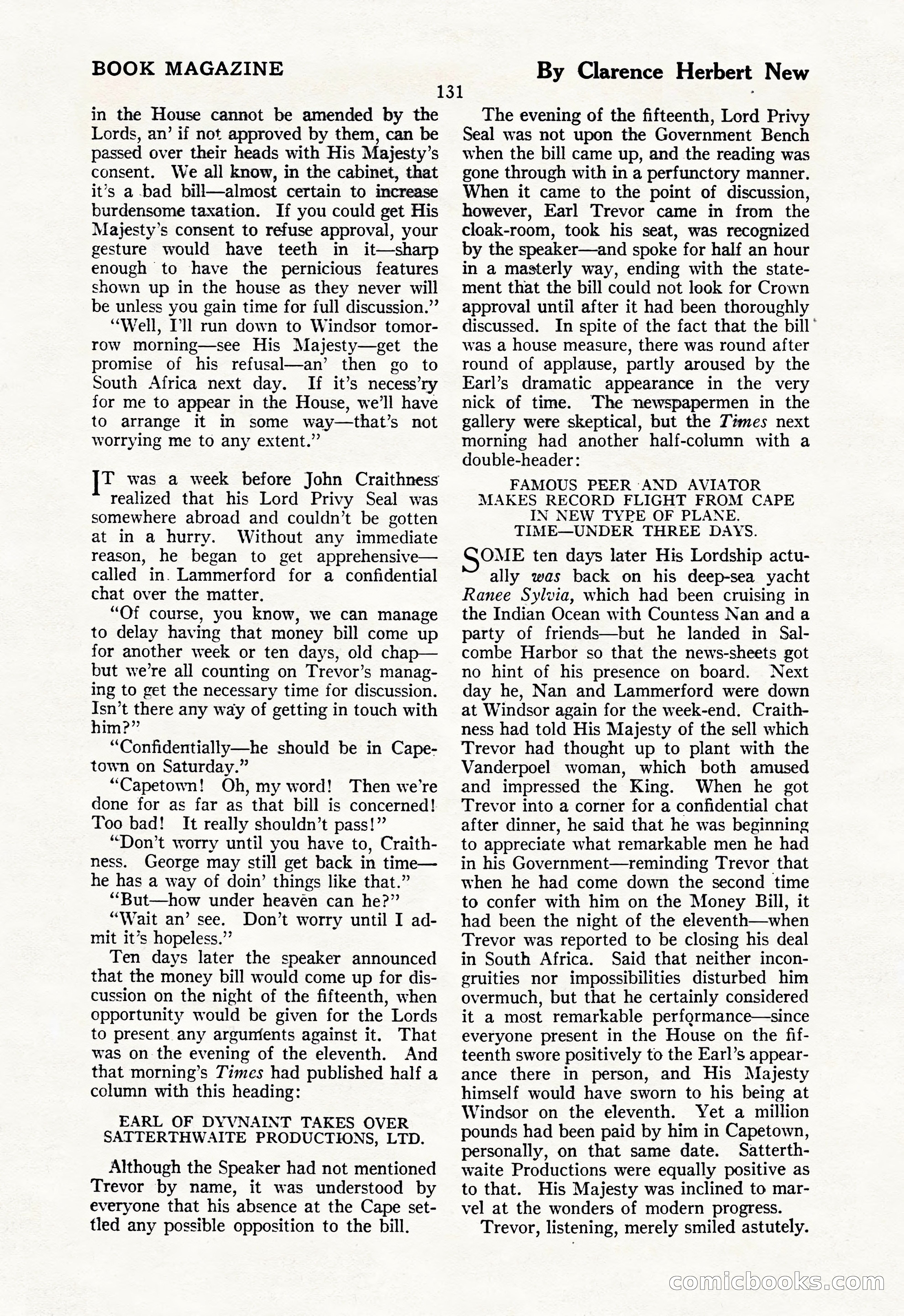 The Illustrated Blue Book Magazine, July 1928 — page 133 of 204