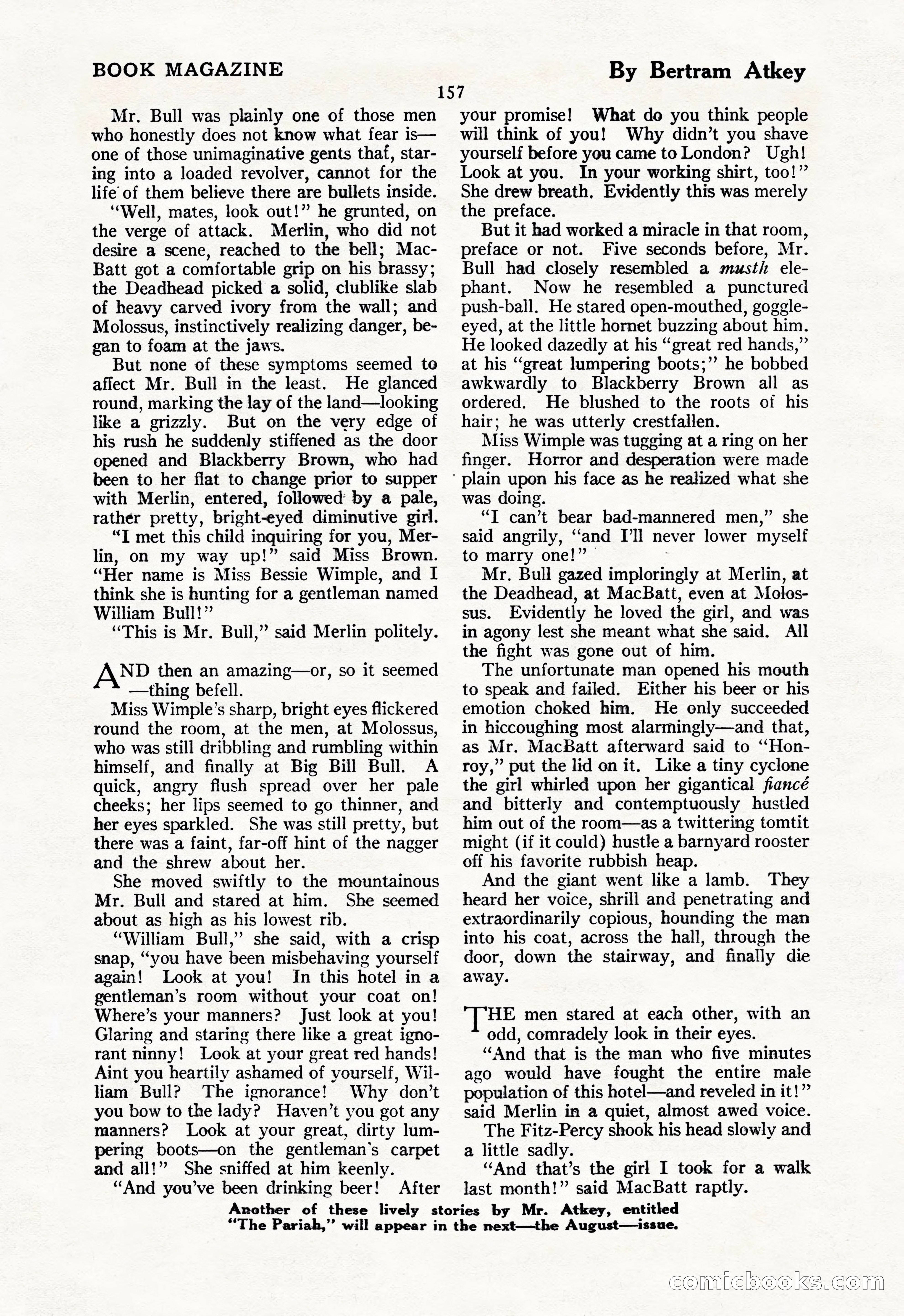 The Illustrated Blue Book Magazine, July 1928 — page 159 of 204