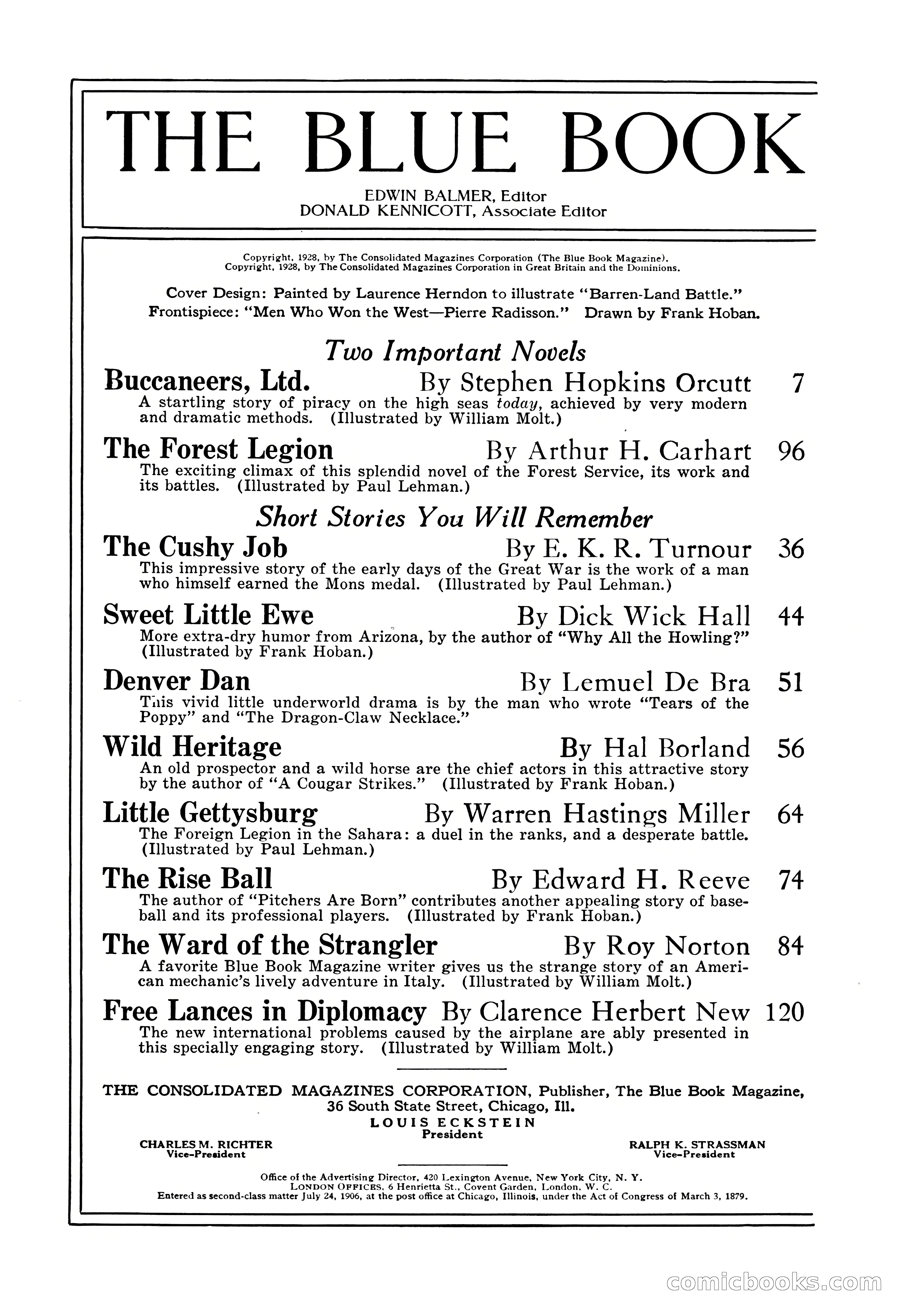 The Illustrated Blue Book Magazine, September 1928 — page 4 of 204