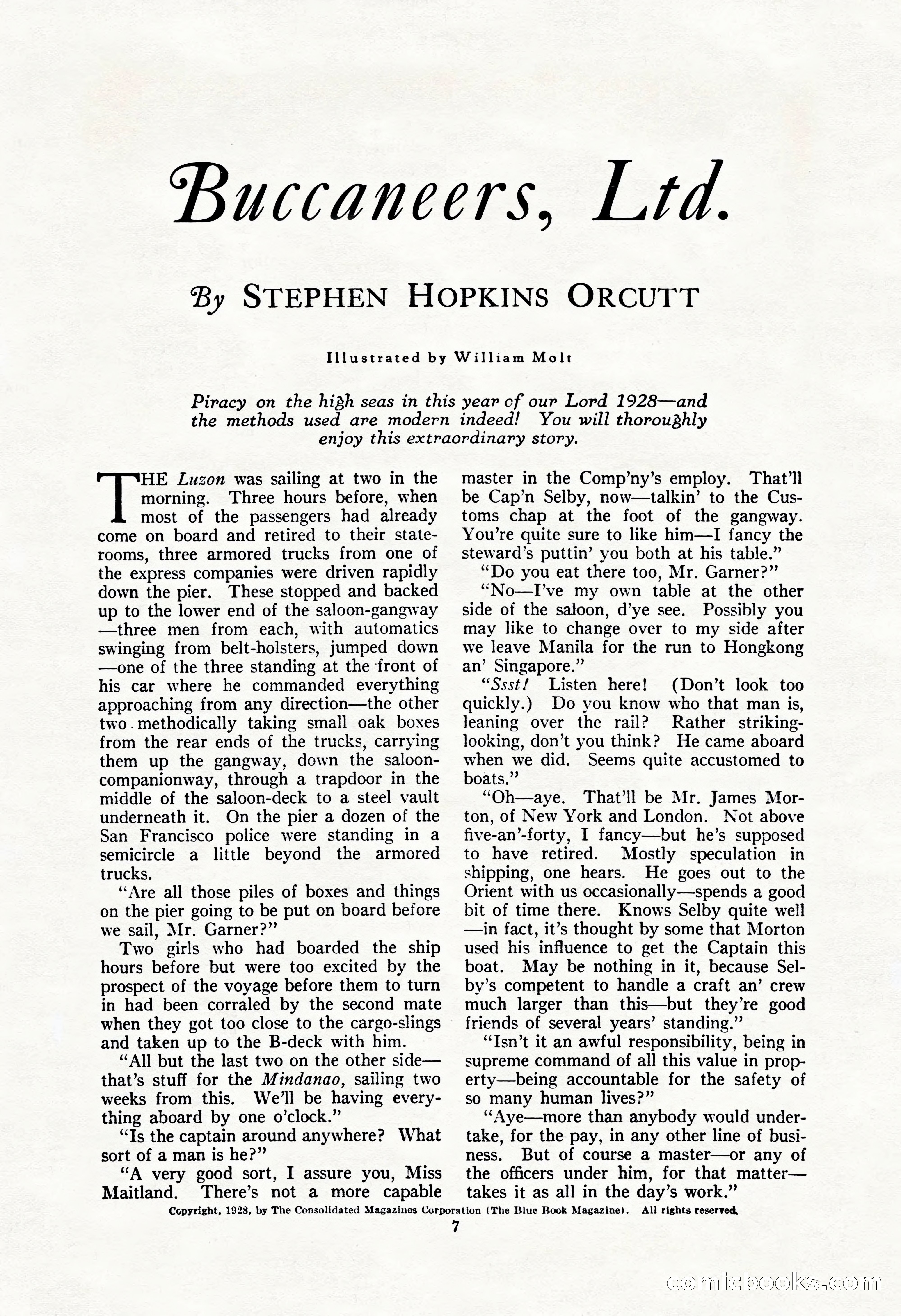 The Illustrated Blue Book Magazine, September 1928 — page 9 of 204