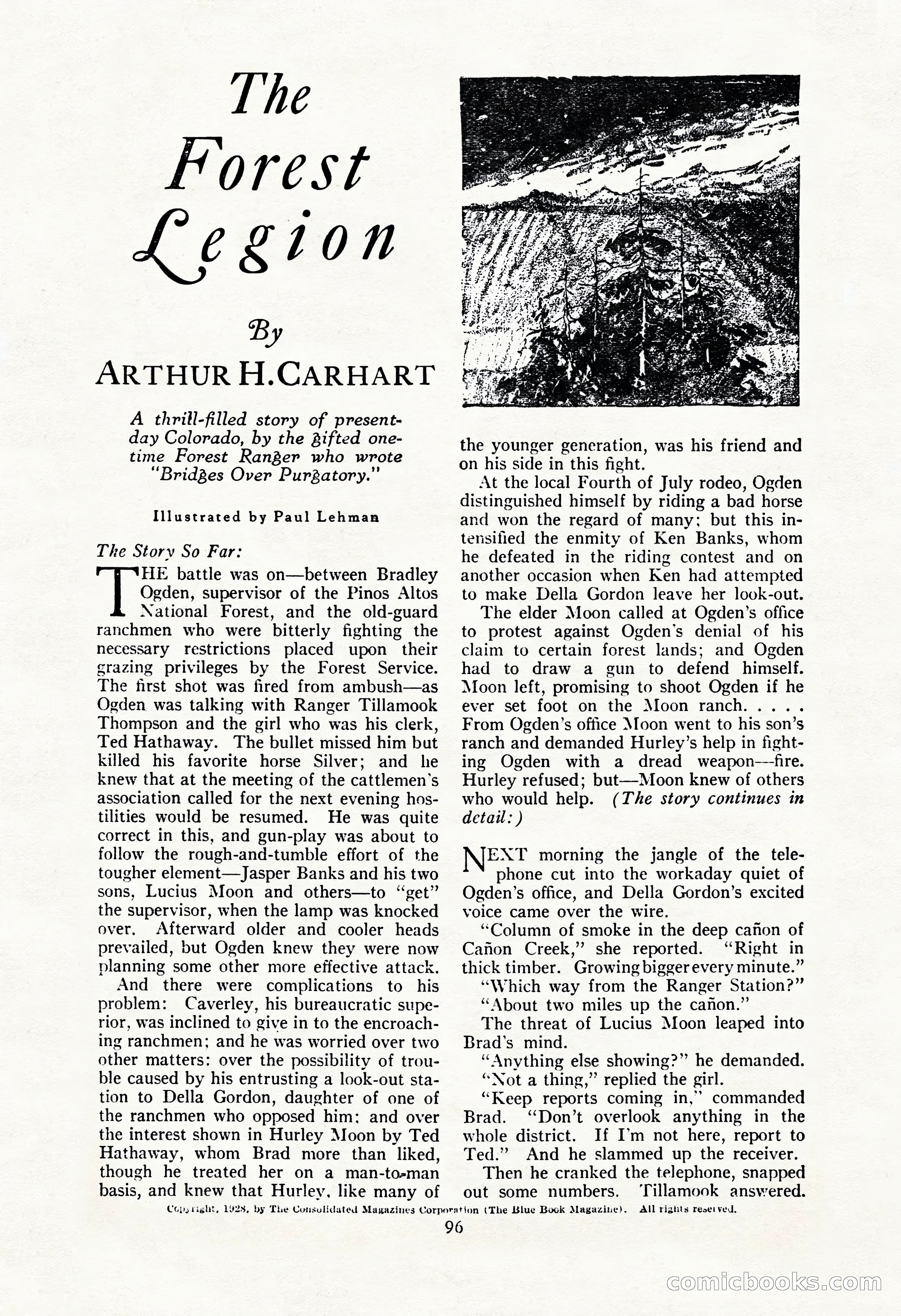 The Illustrated Blue Book Magazine, September 1928 — page 98 of 204