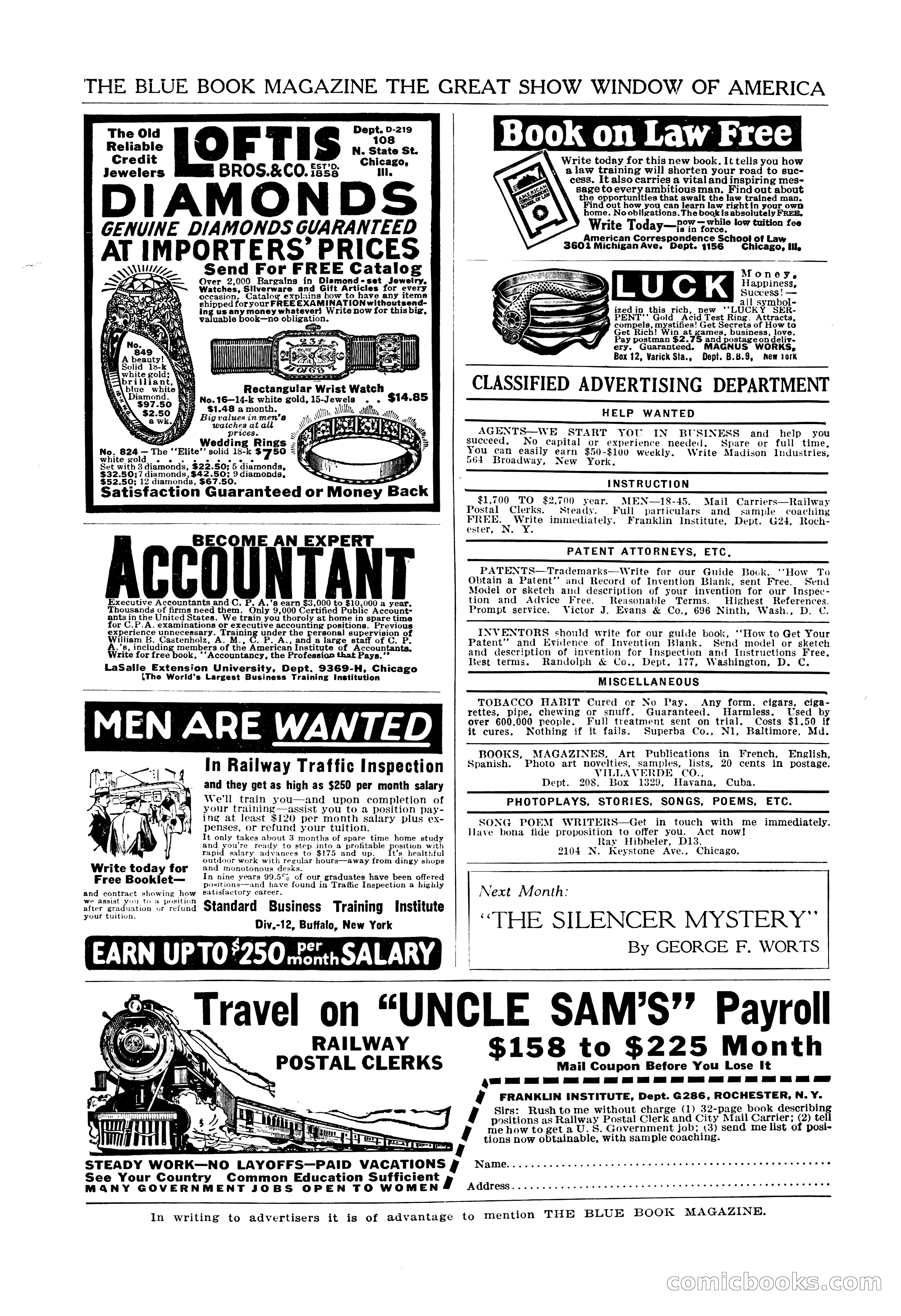 The Illustrated Blue Book Magazine, September 1928 — page 200 of 204