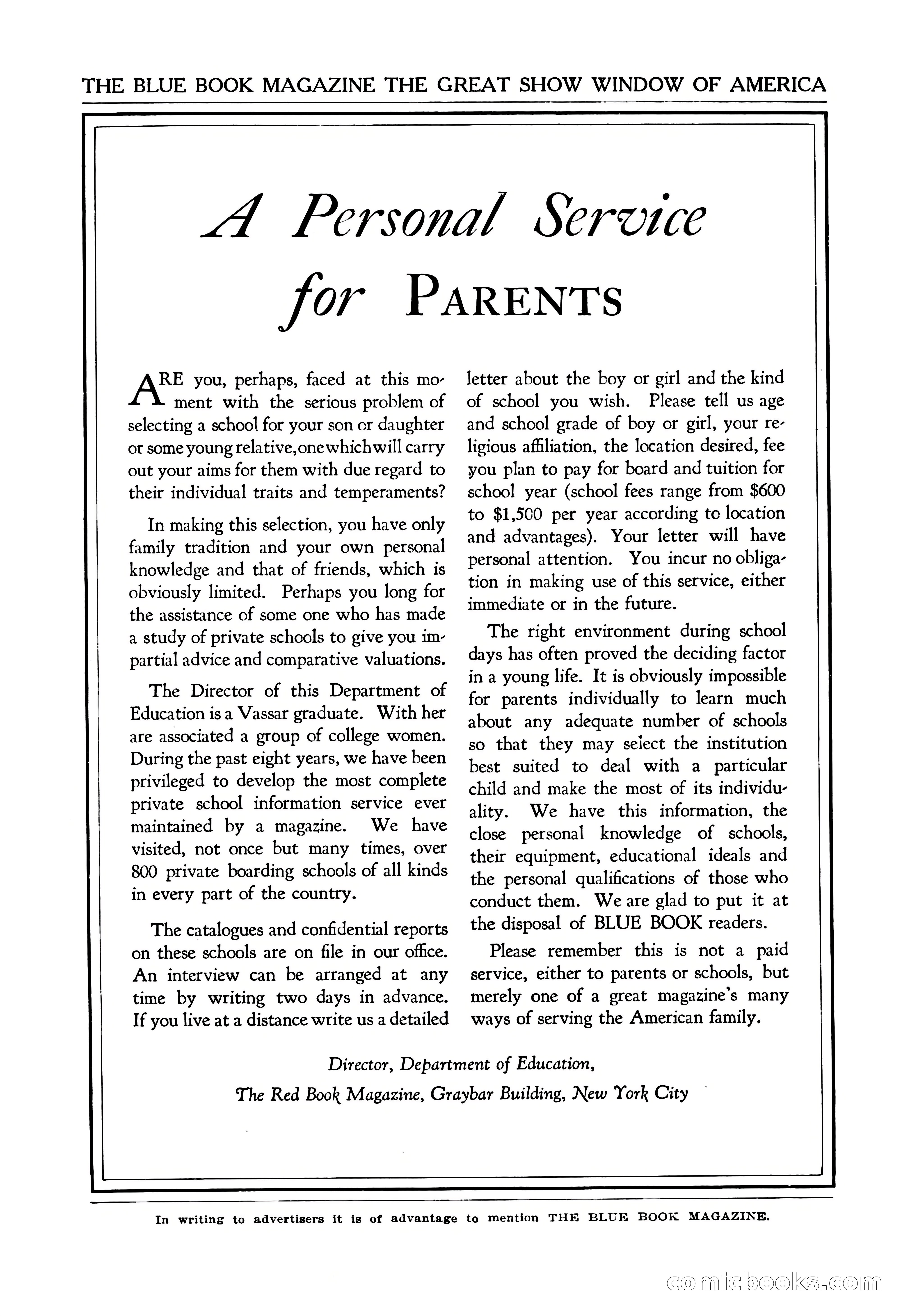 The Illustrated Blue Book Magazine, September 1928 — page 203 of 204
